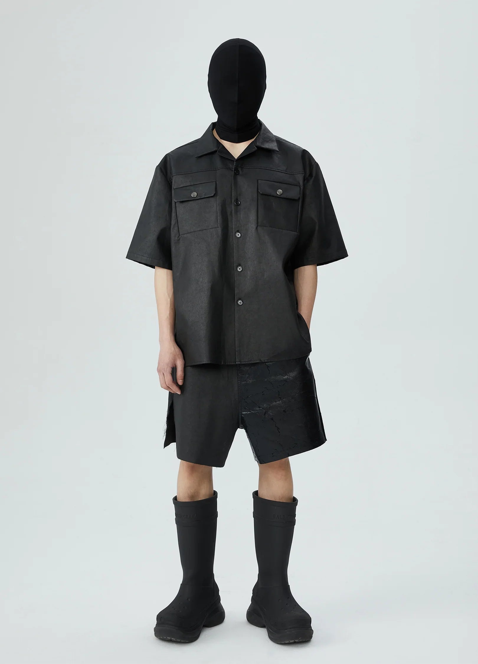 Camicia cerata da uomo 23SS