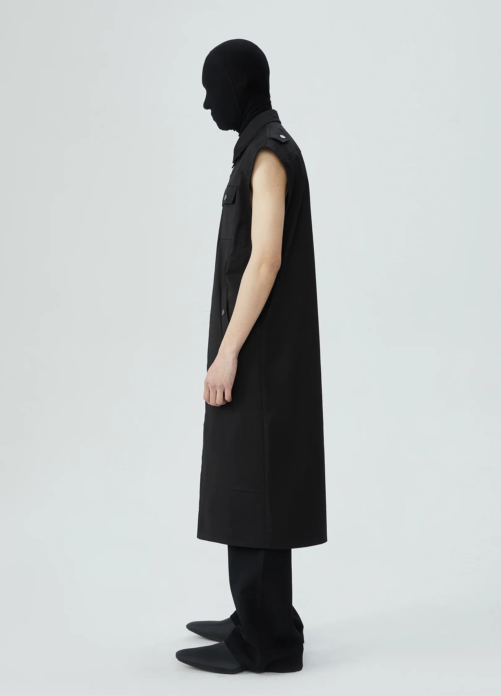 Camicia oversize nera Cascade Hollow 23SS