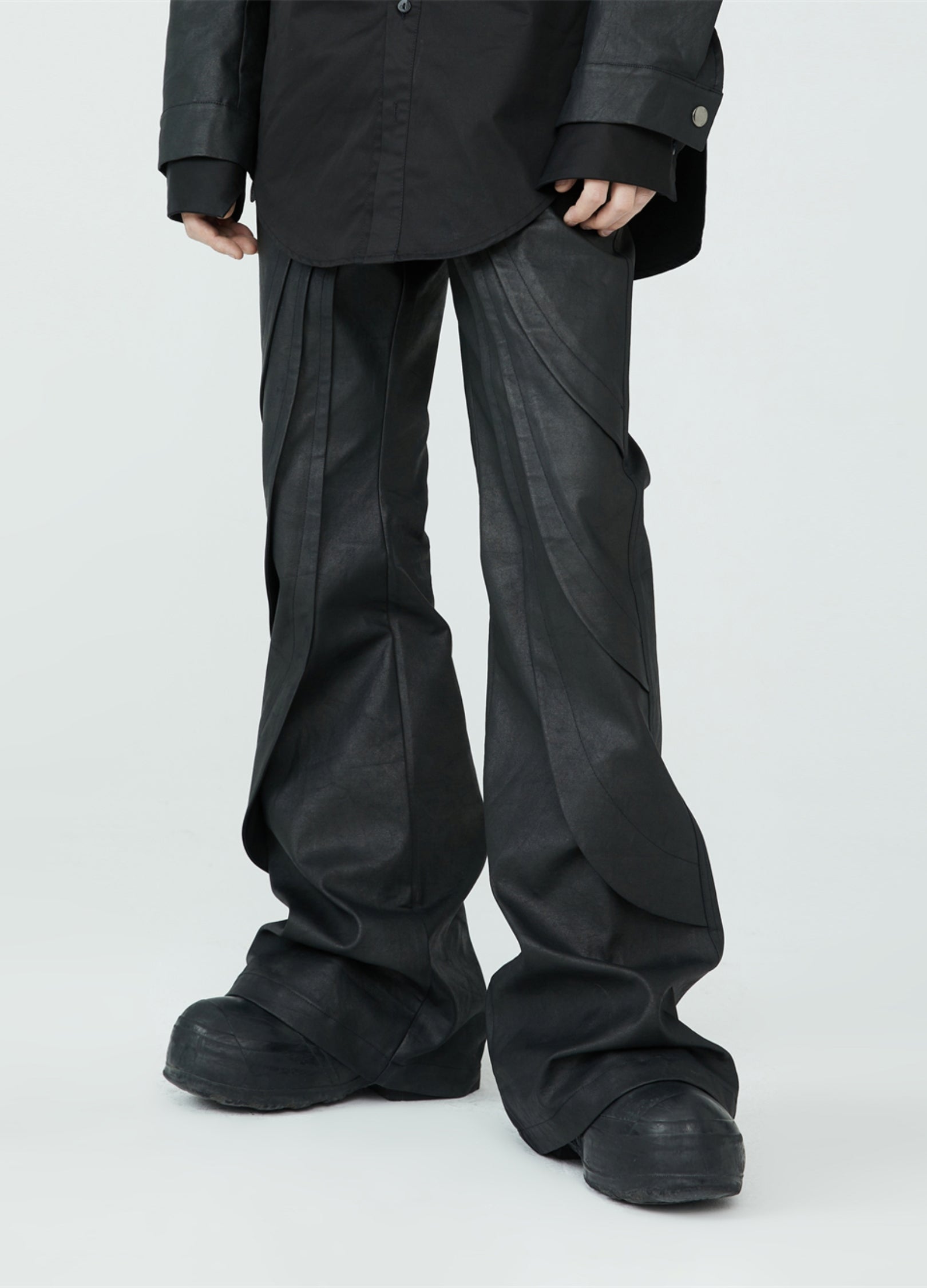 Pantaloni in pelle Metro Noir 23SS