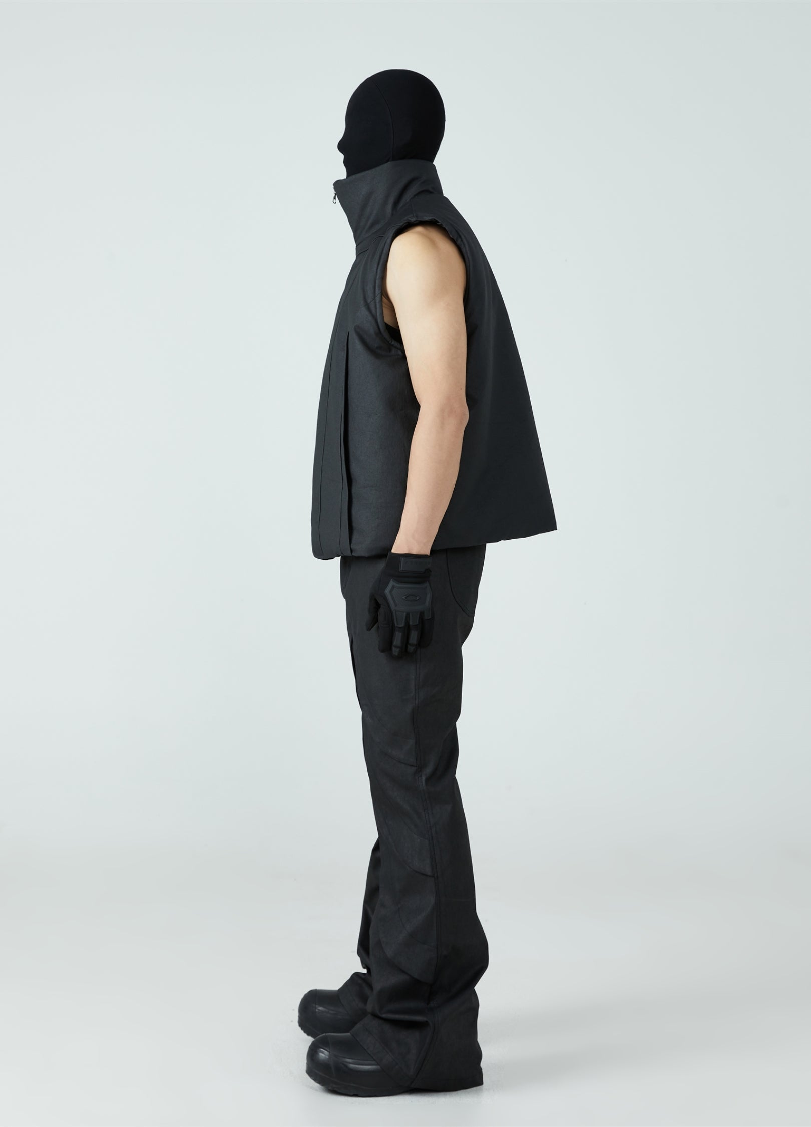 Gilet in cotone cerato 23FW