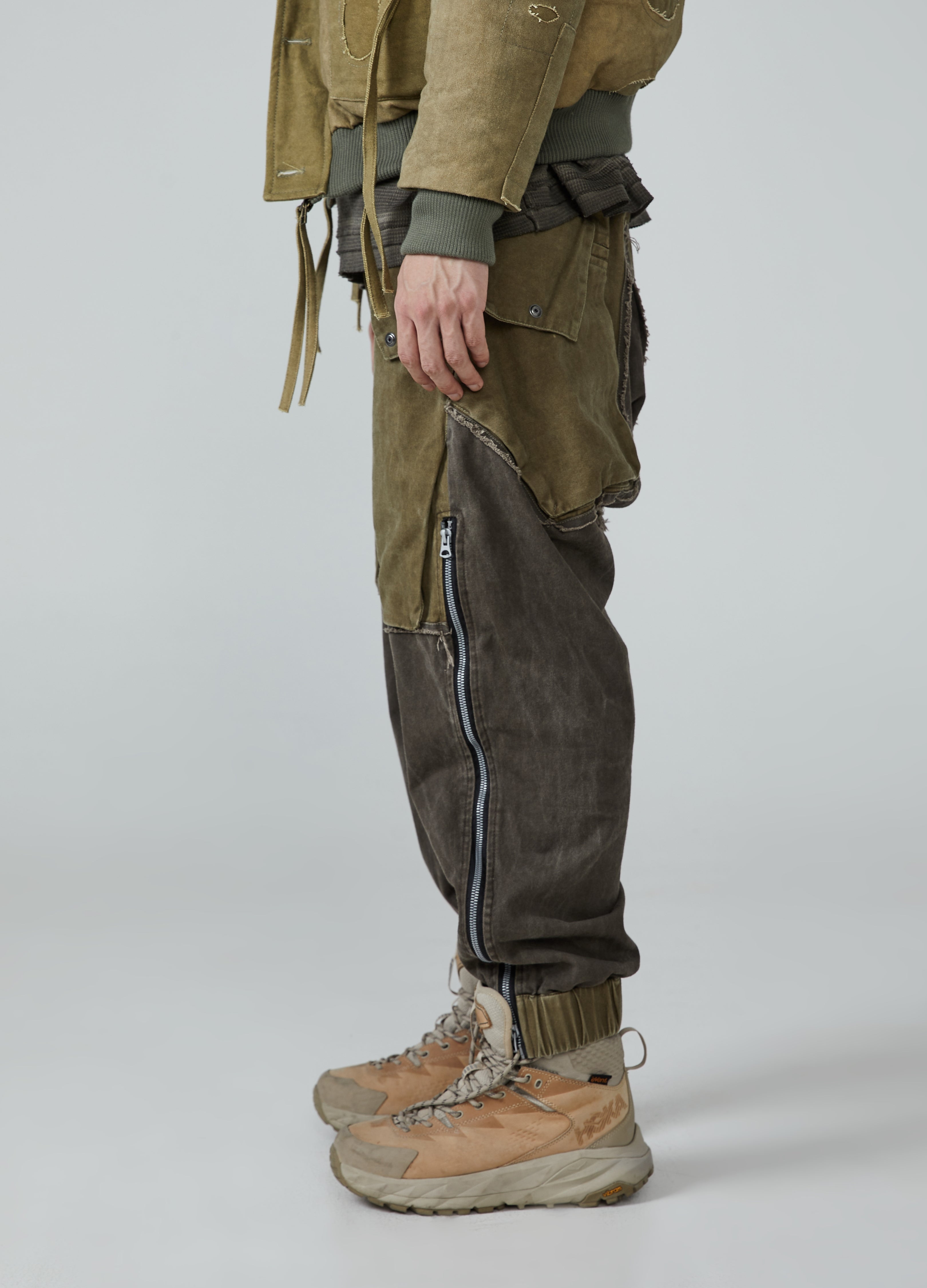 Jeans da lavoro patchwork Wasteland