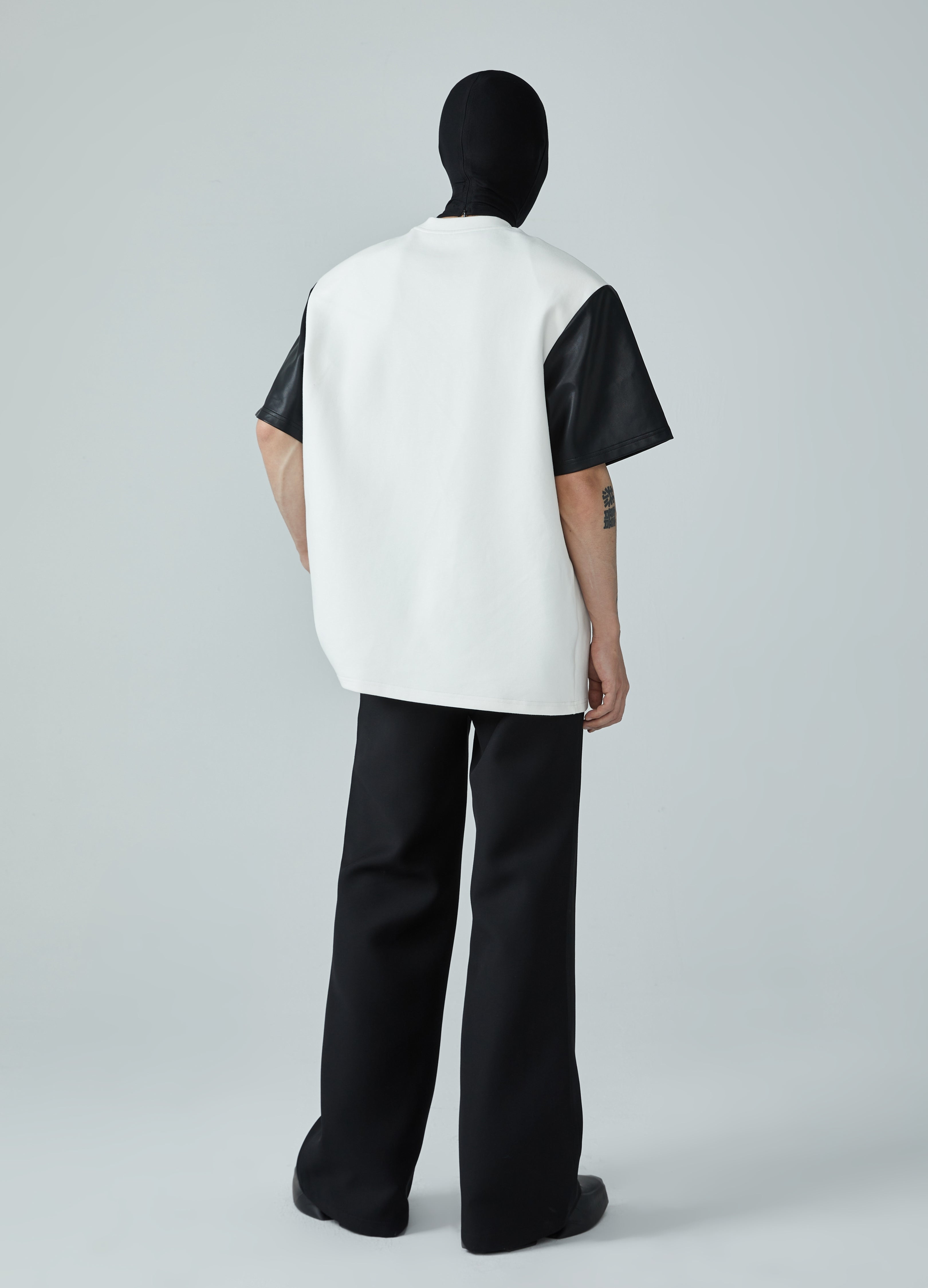 Maglietta Jin & Jang con imbottitura in pelle 23FW