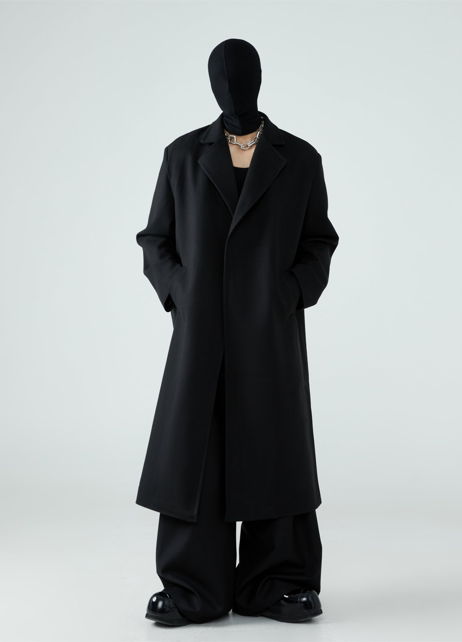 Cappotto di lana sbottonato 23FW