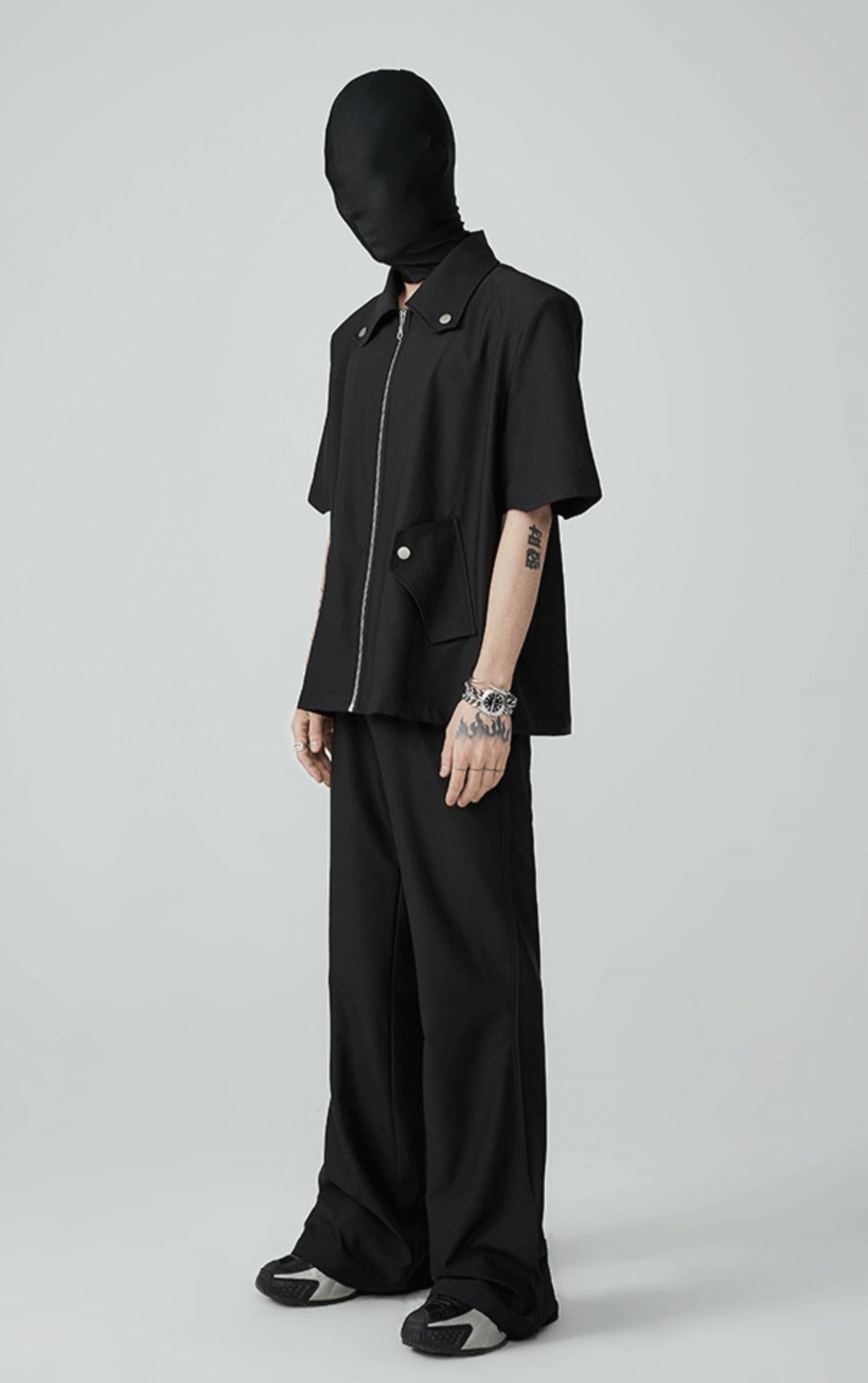 Maglietta con zip Obsidian Odyssey 21FW