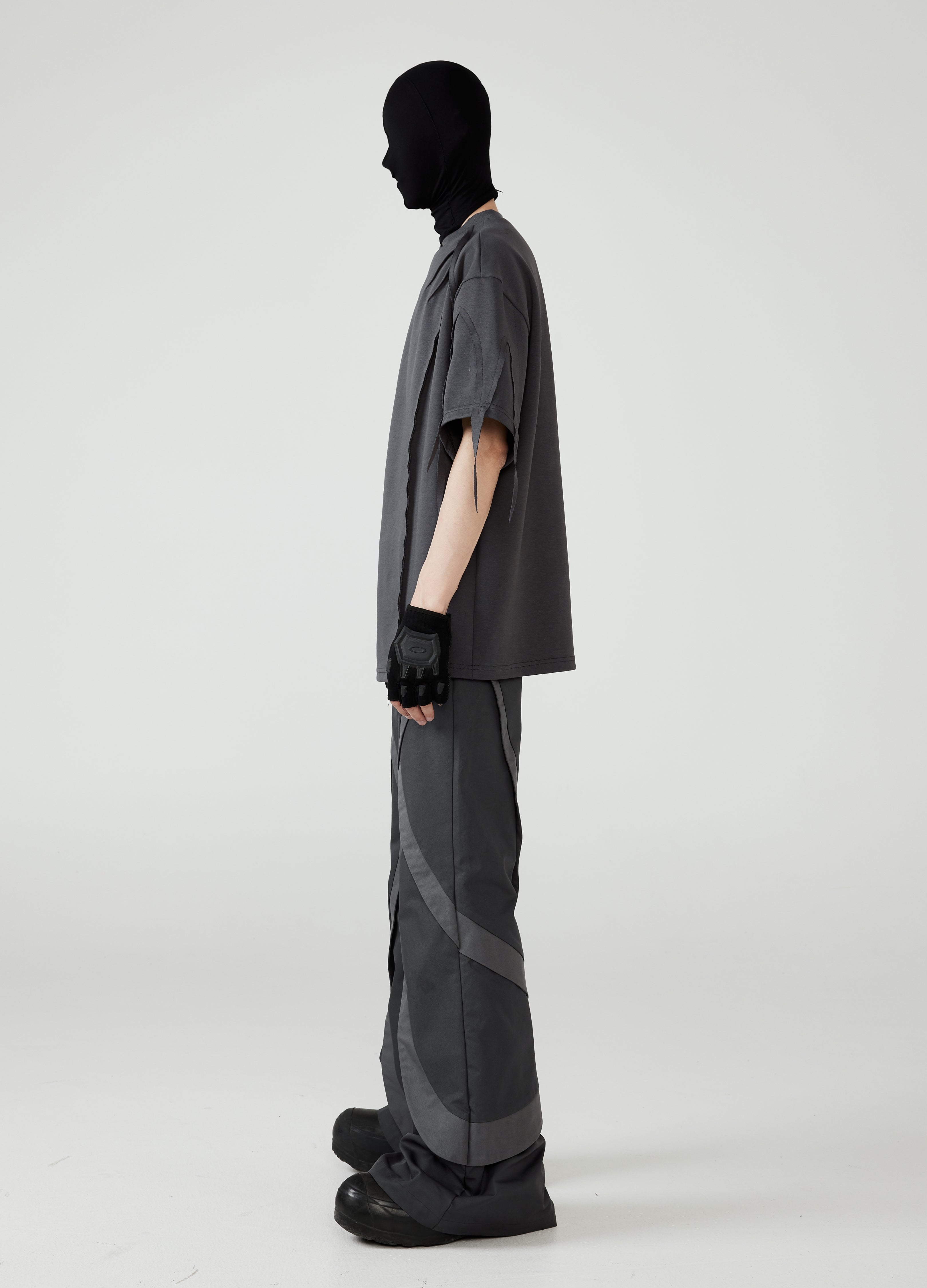 24SS Deconstructed Ribbon Fringe Tee