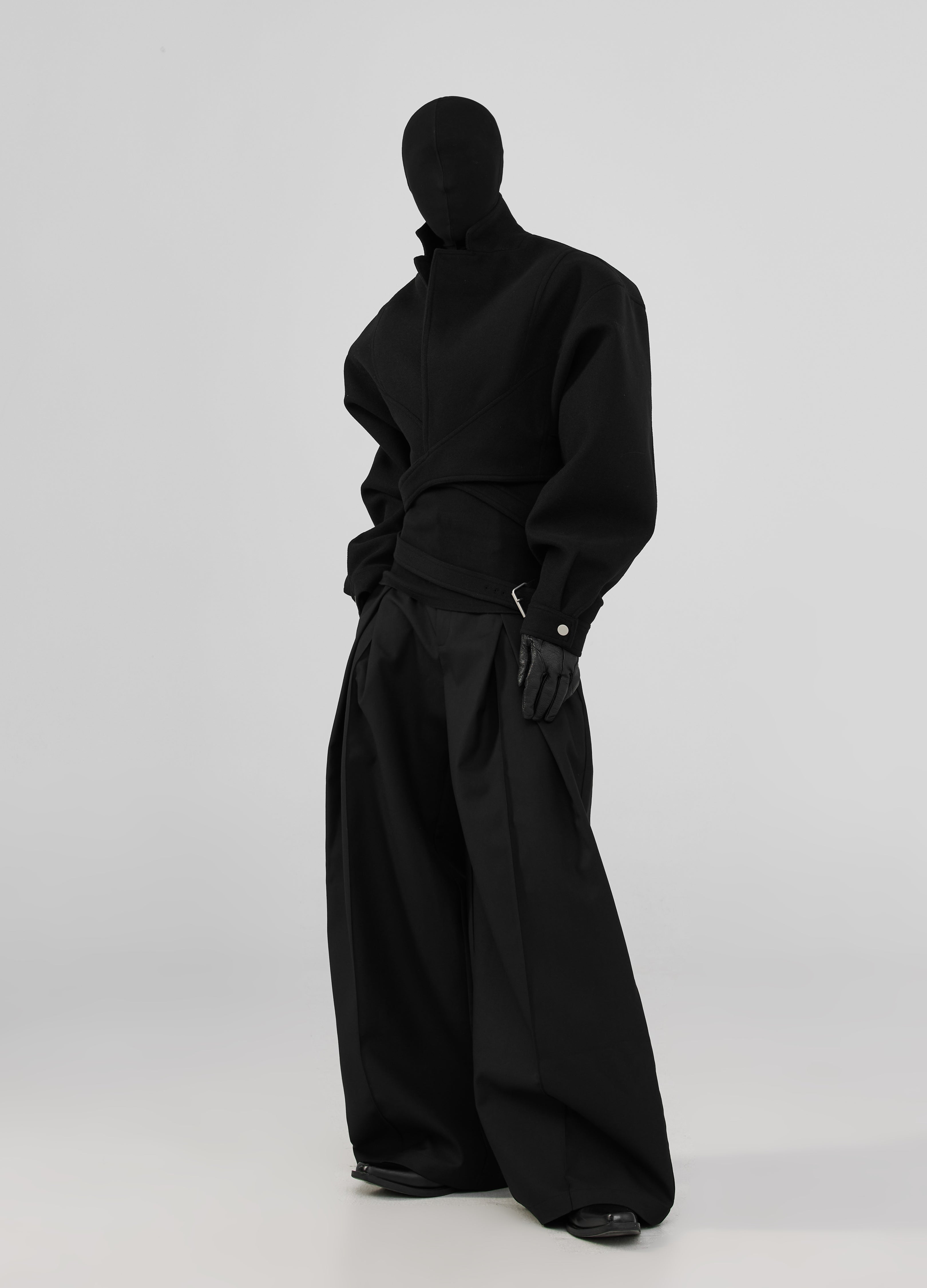 Pantaloni plissettati 3D 24FW