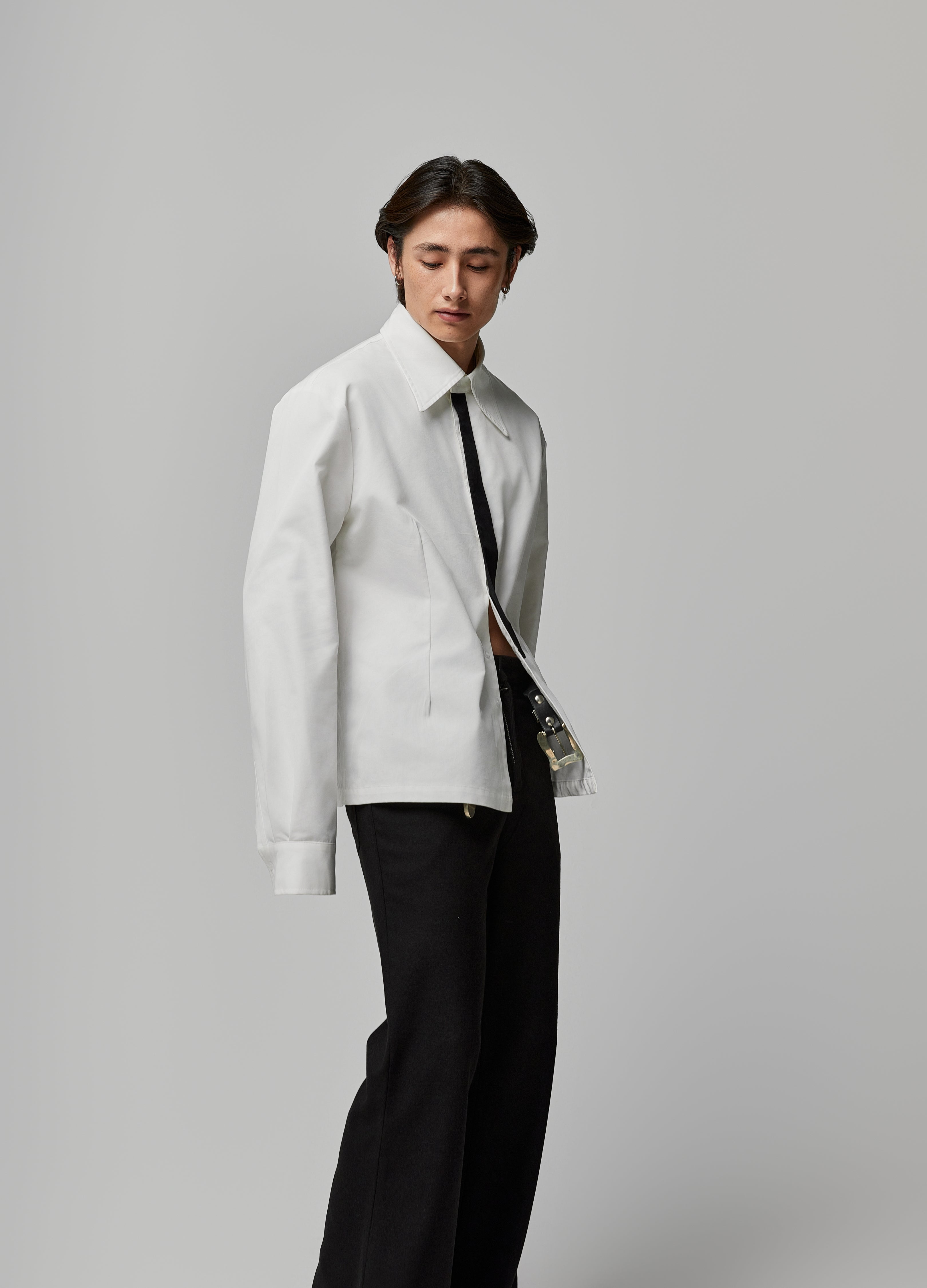 Camicia con cravatta larga 24SS OS