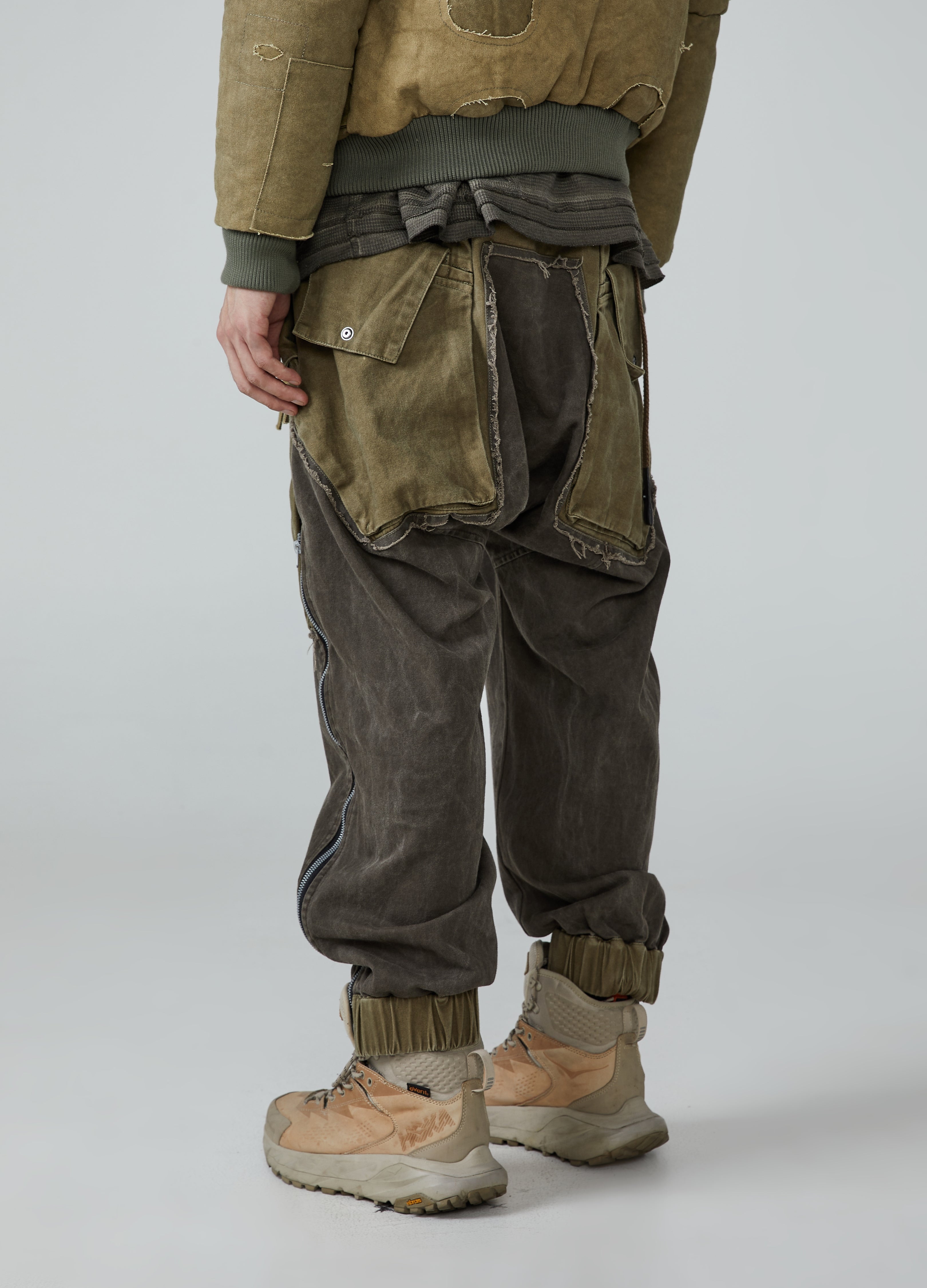 Jeans da lavoro patchwork Wasteland