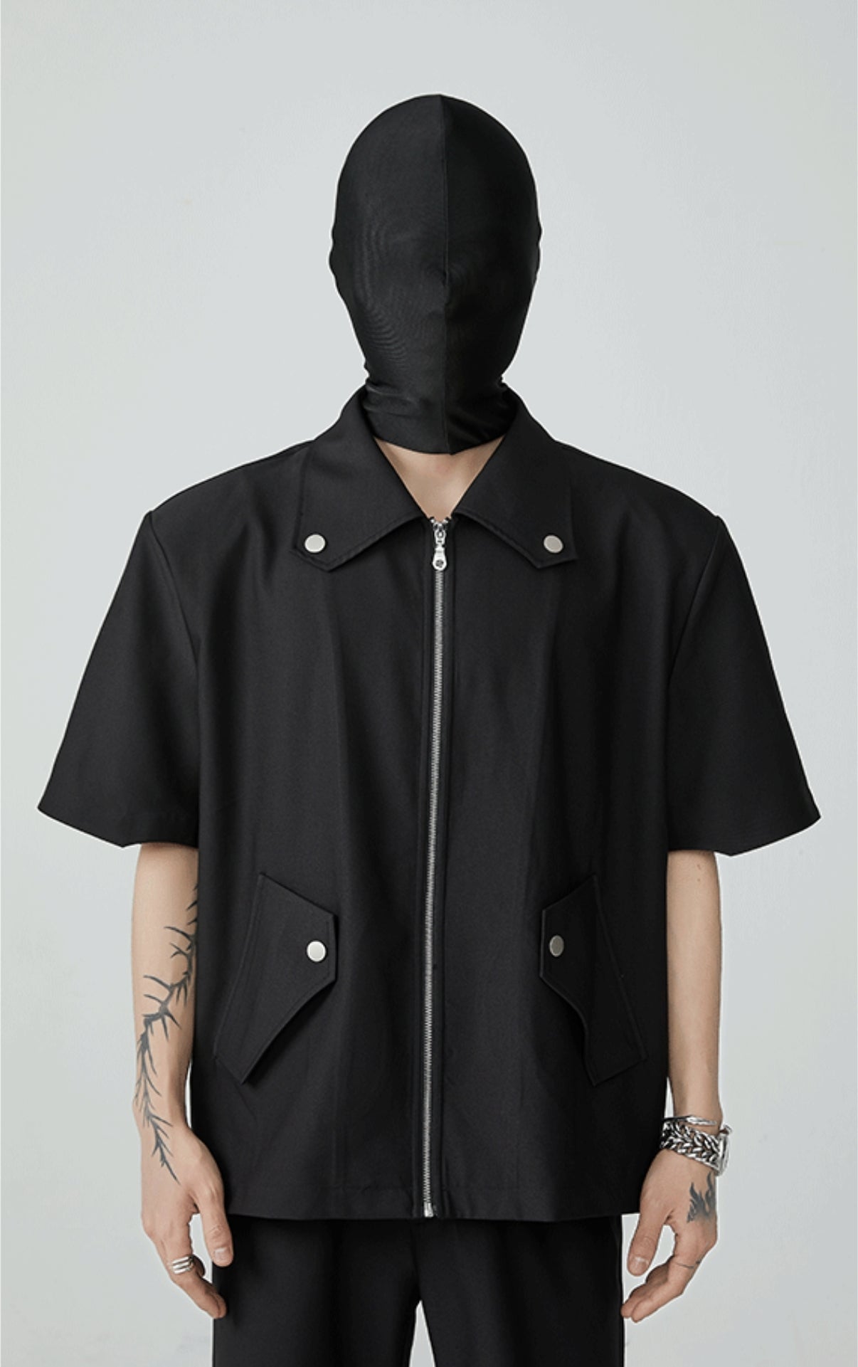 Maglietta con zip Obsidian Odyssey 21FW