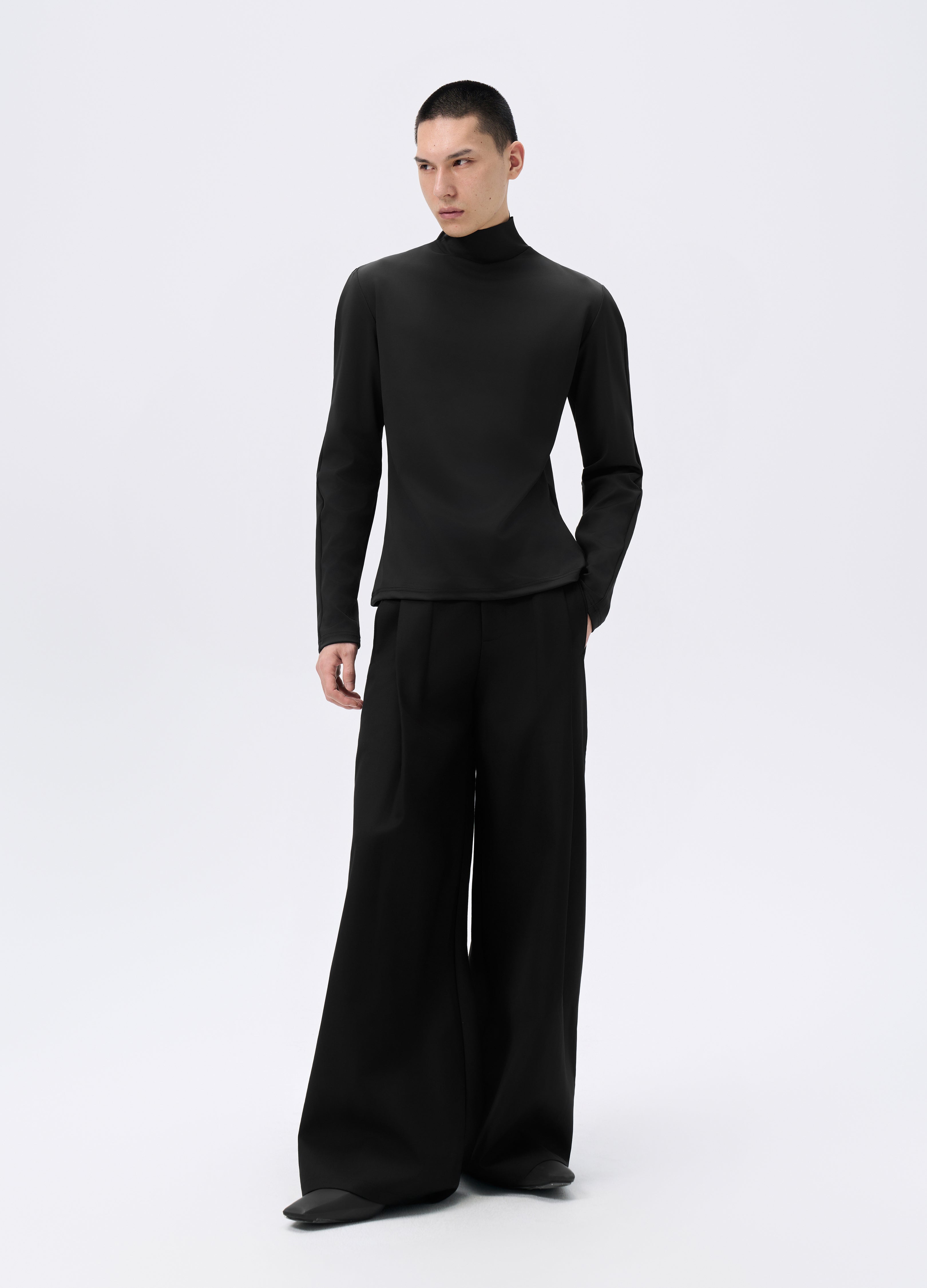 T-shirt aderente a collo alto 25FW