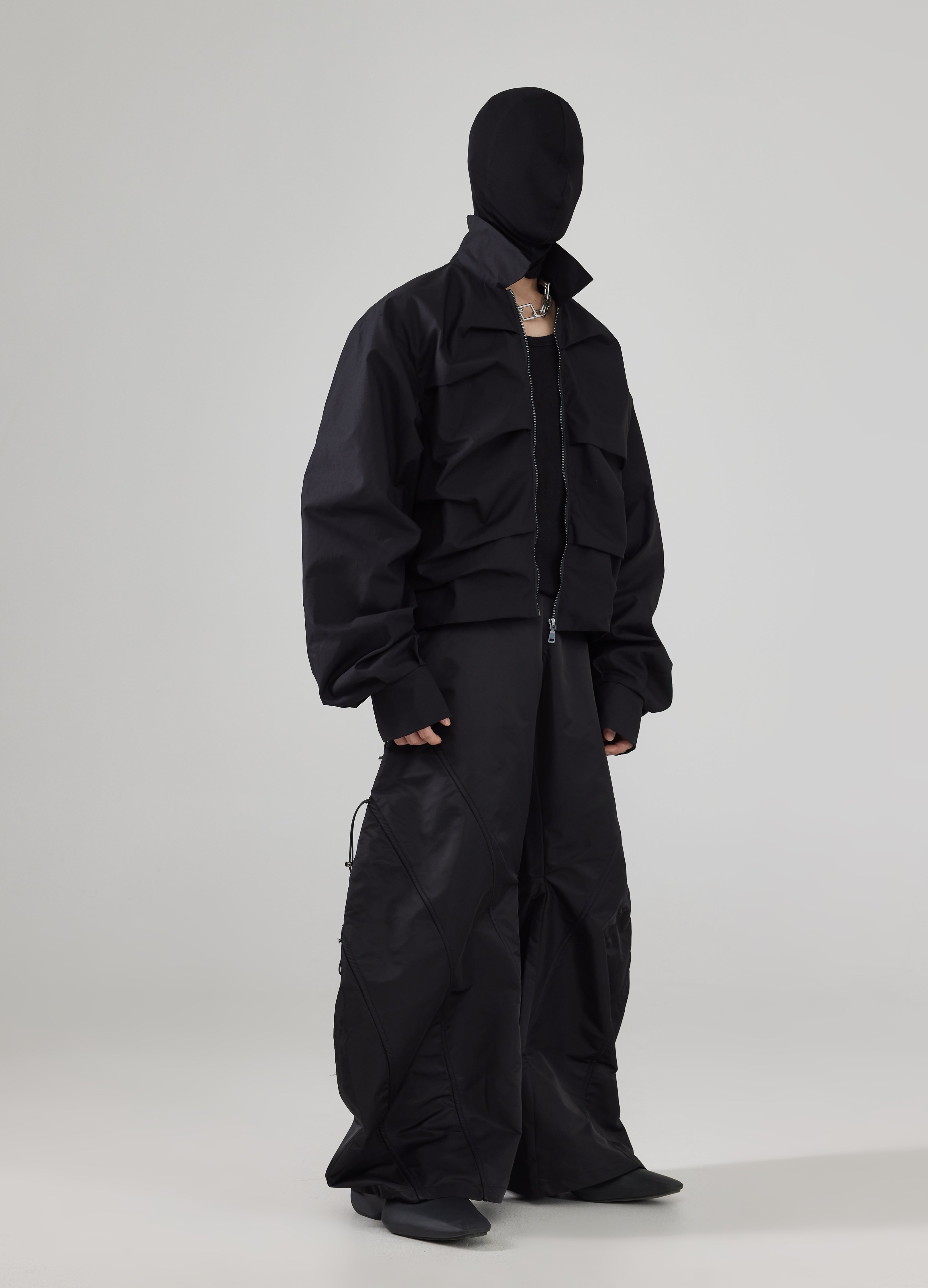 Giacca a pieghe a strati 24FW