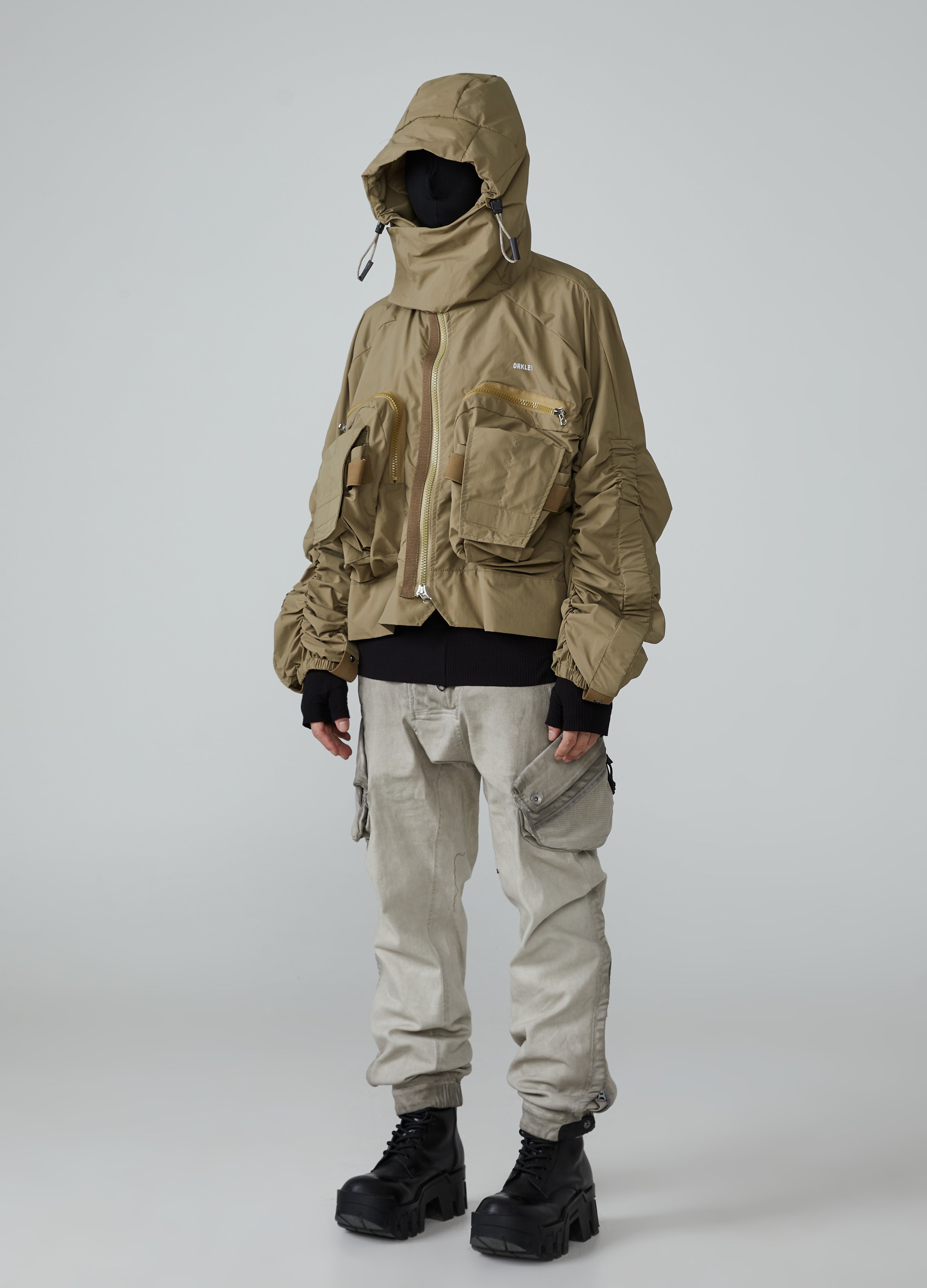 Giacca a vento con cappuccio multifunzionale Wasteland