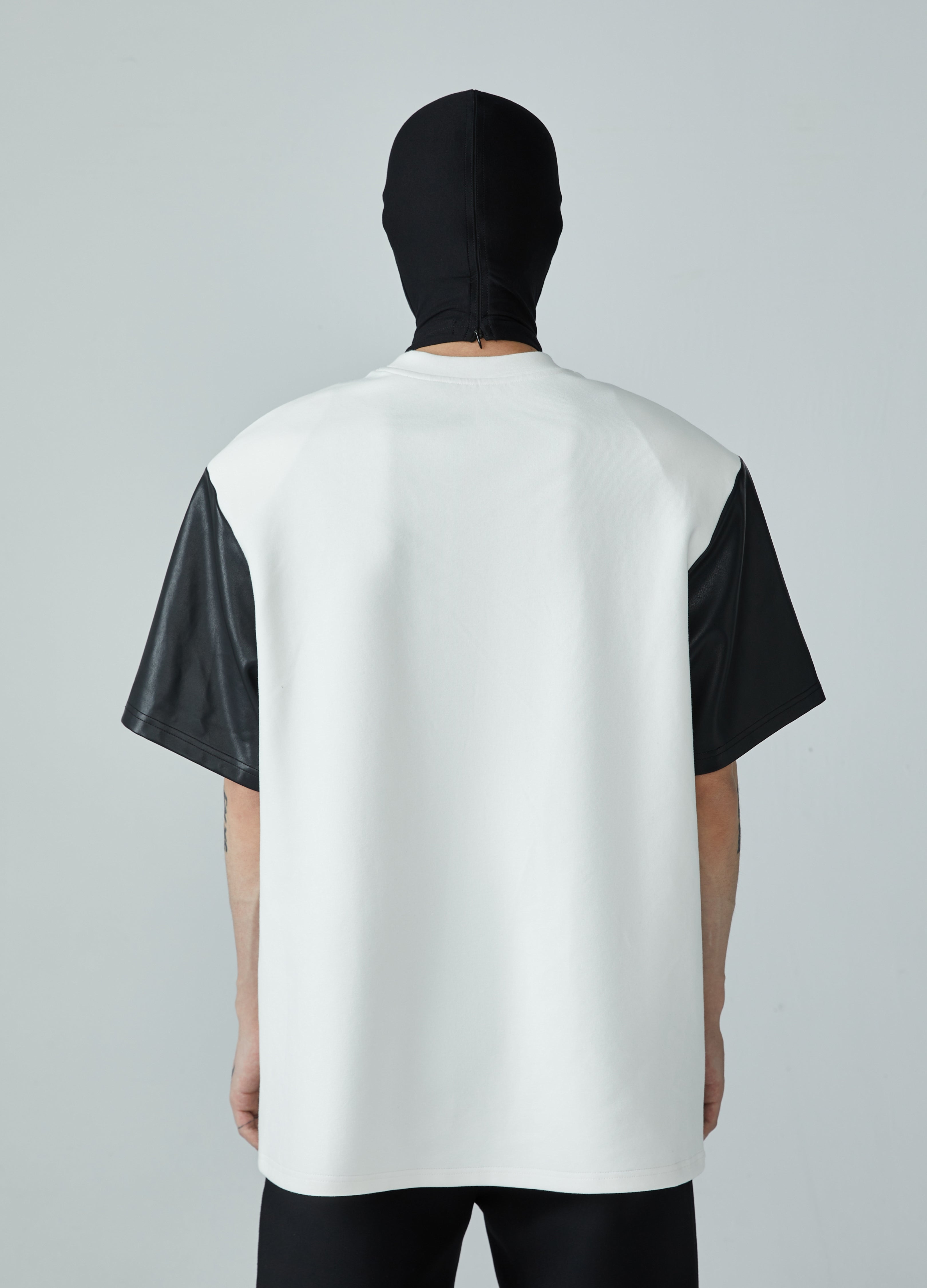 Maglietta Jin & Jang con imbottitura in pelle 23FW