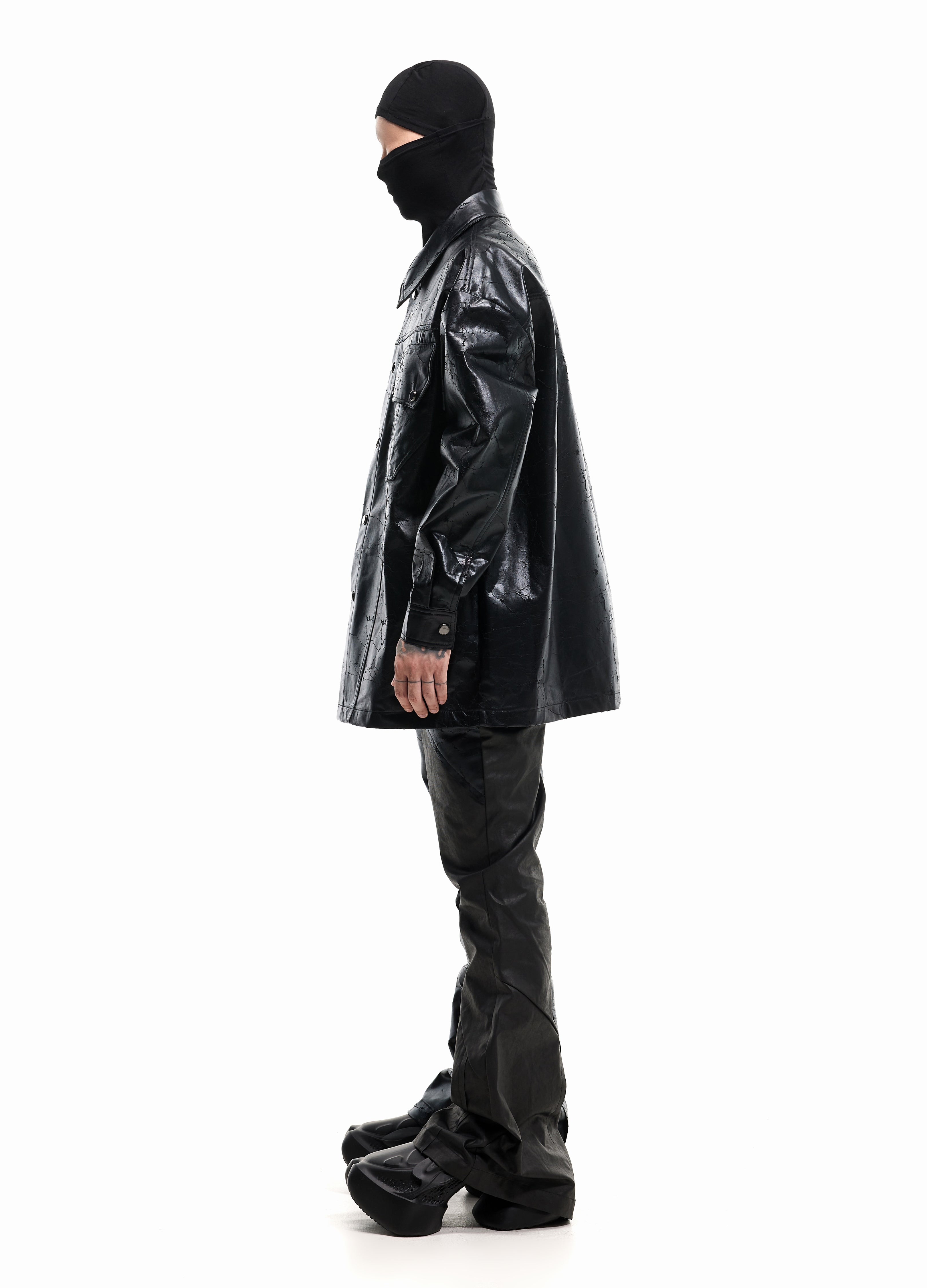 CAMICIA IN PELLE SHATTERED VOID