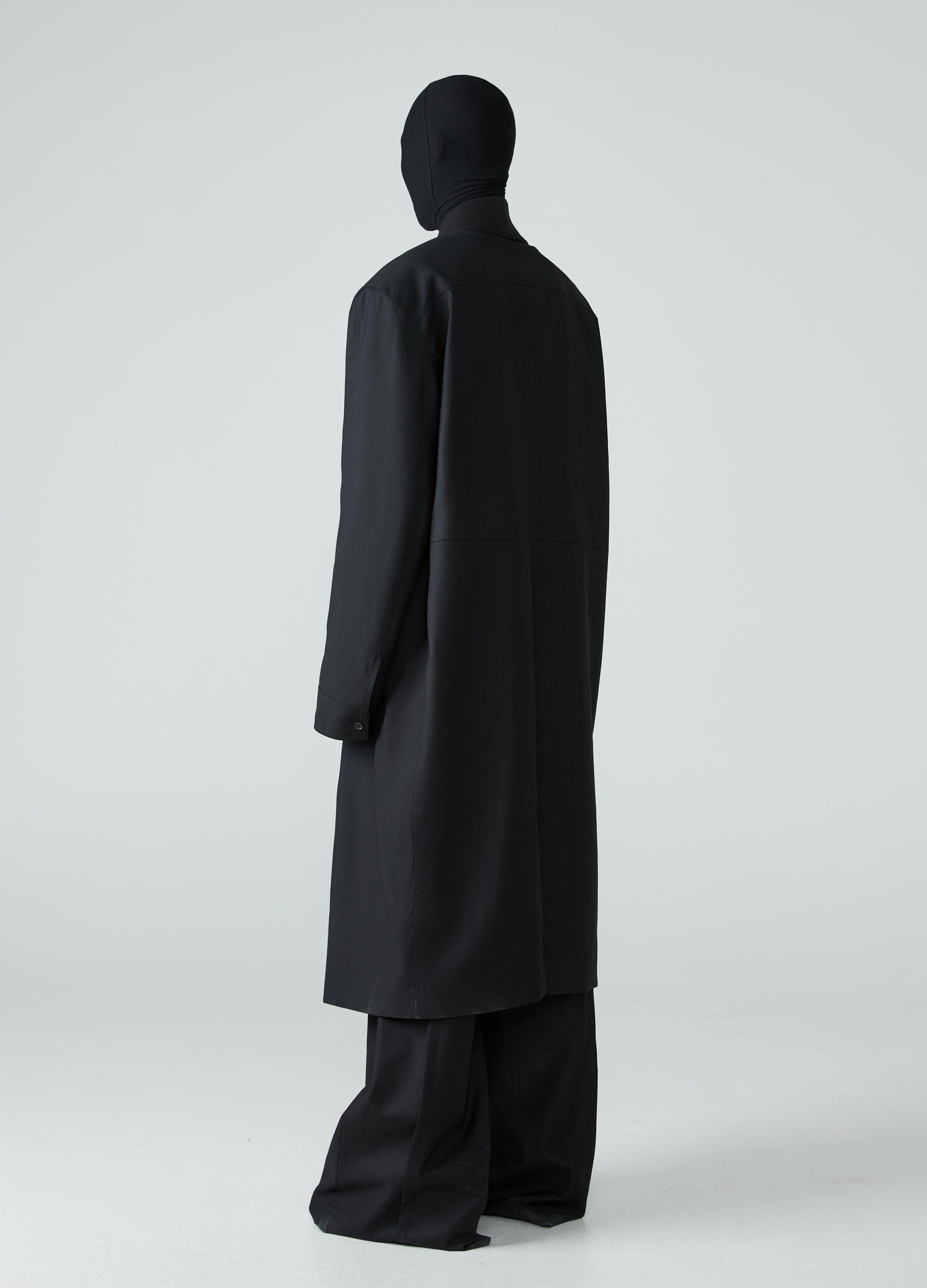 Cappotto antivento a coste con scollo a V 23FW