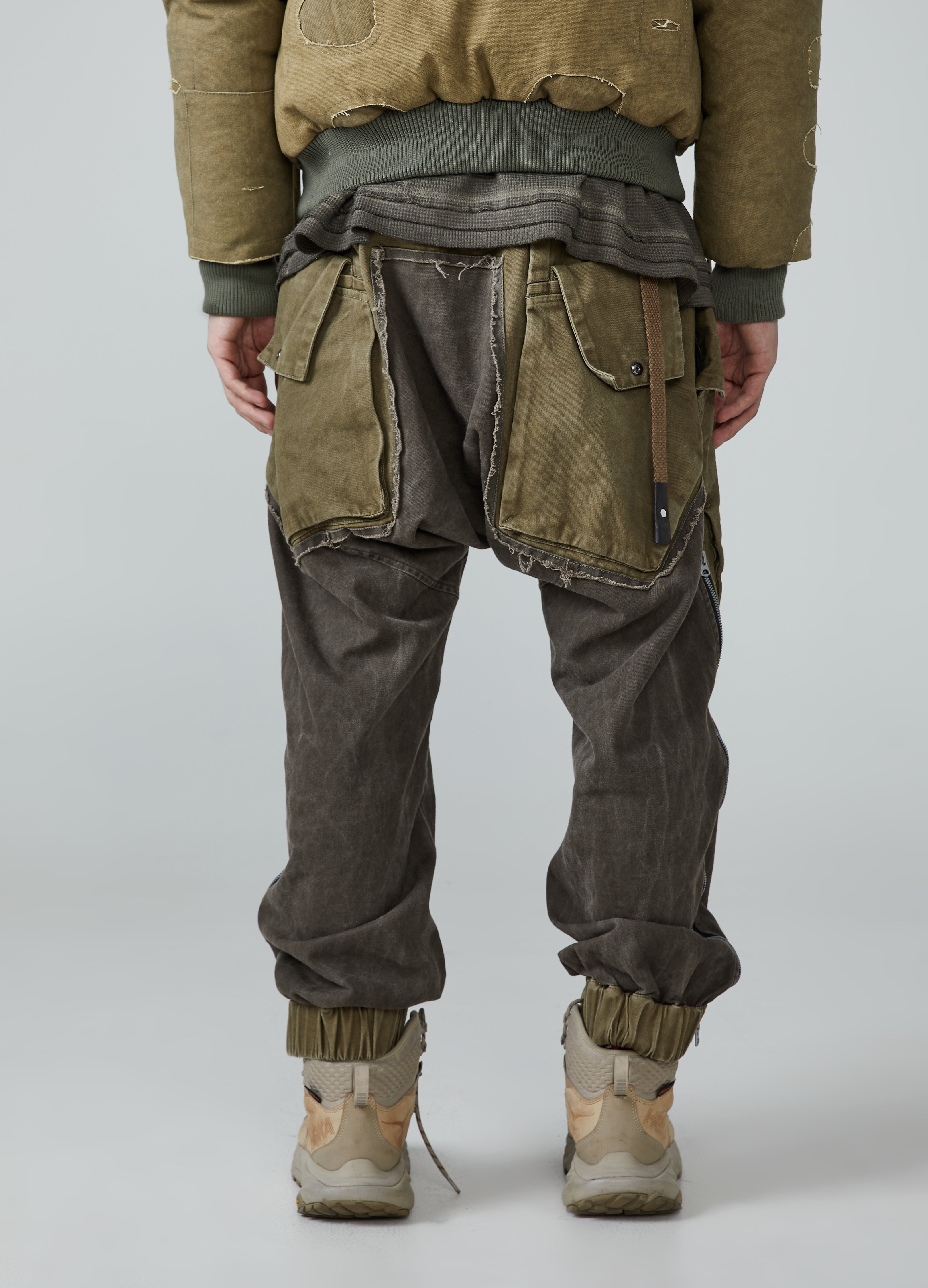 Jeans da lavoro patchwork Wasteland