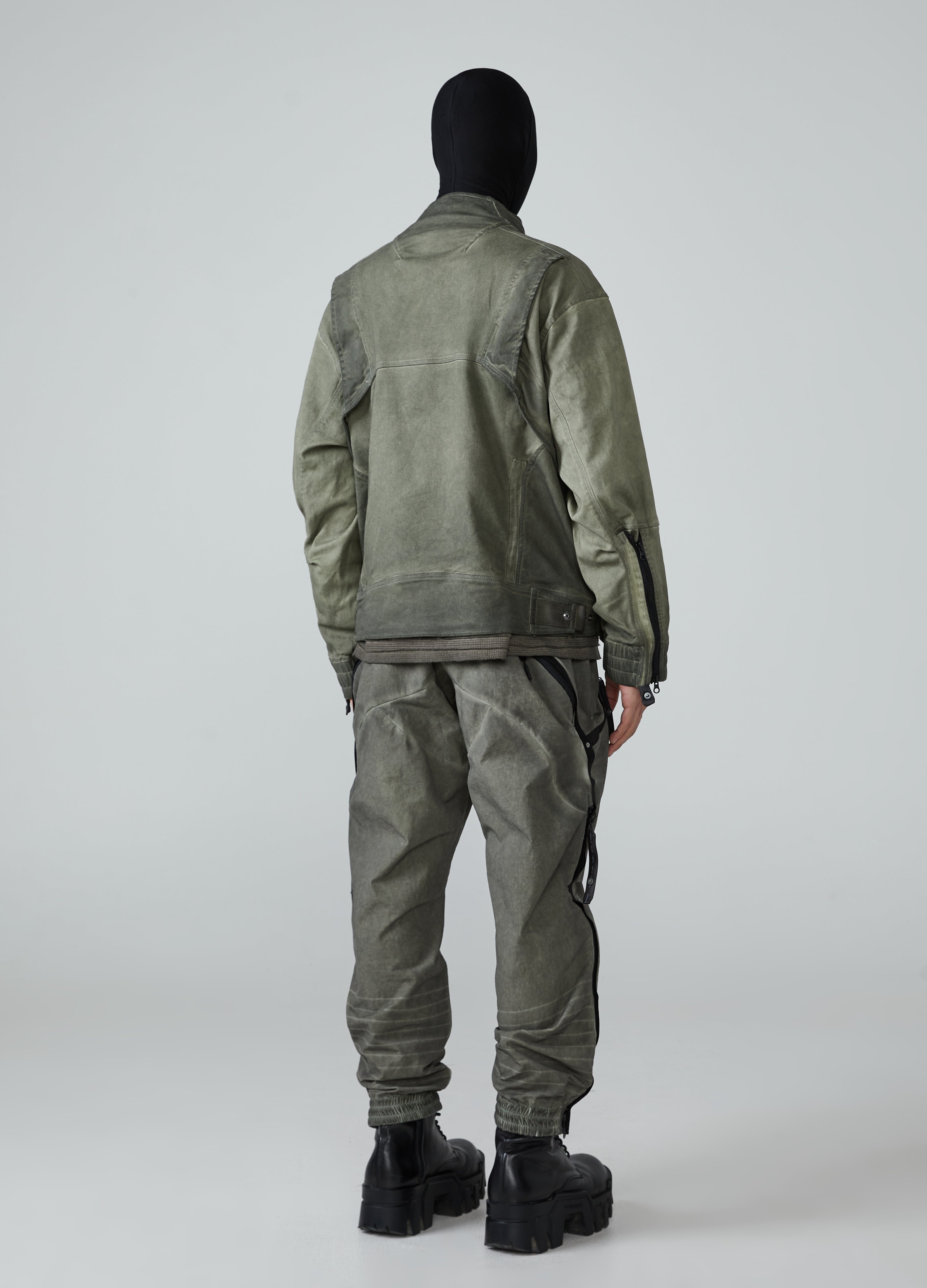 Giacca da lavoro in denim effetto used Wasteland