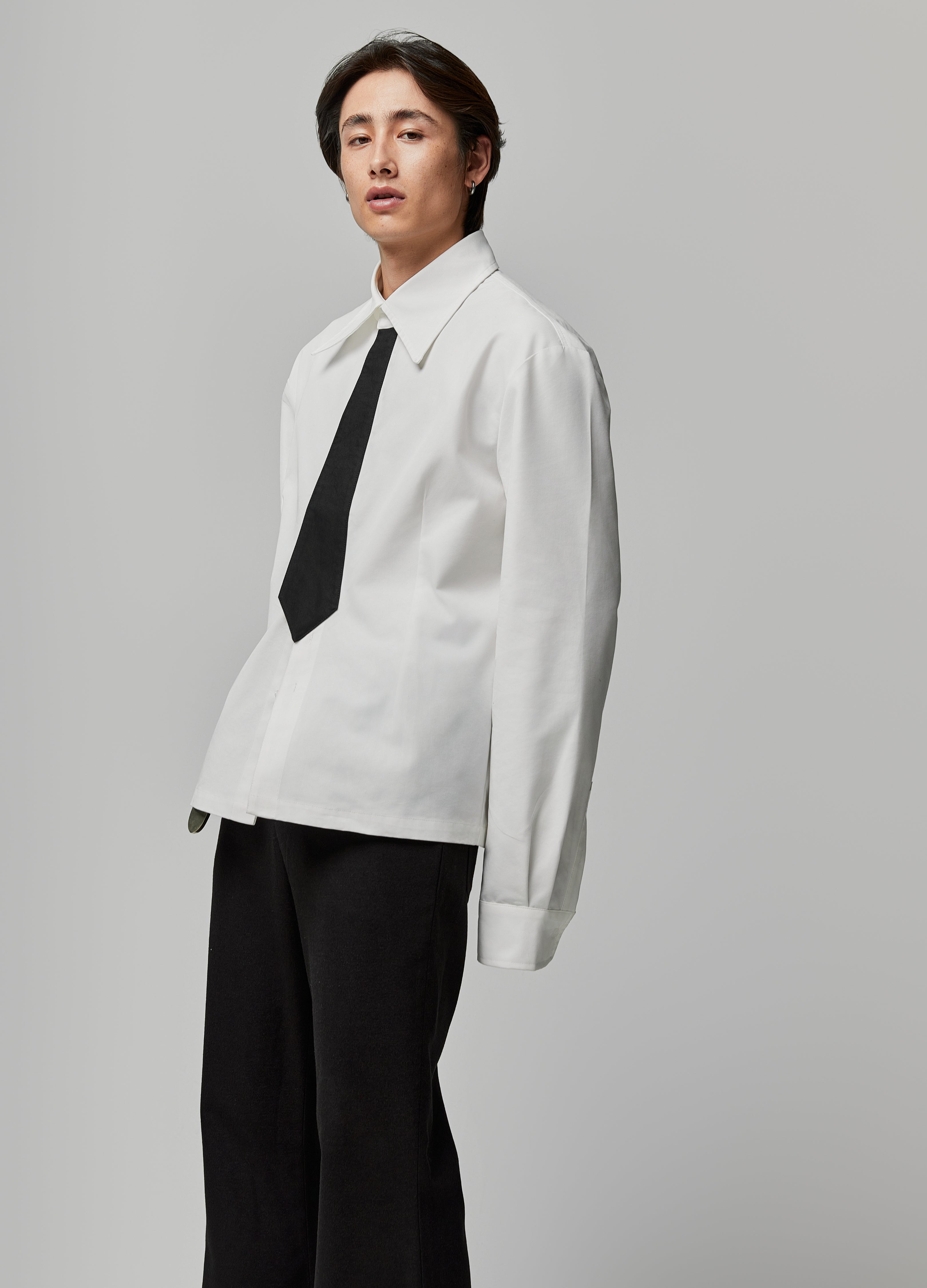 Camicia con cravatta larga 24SS OS