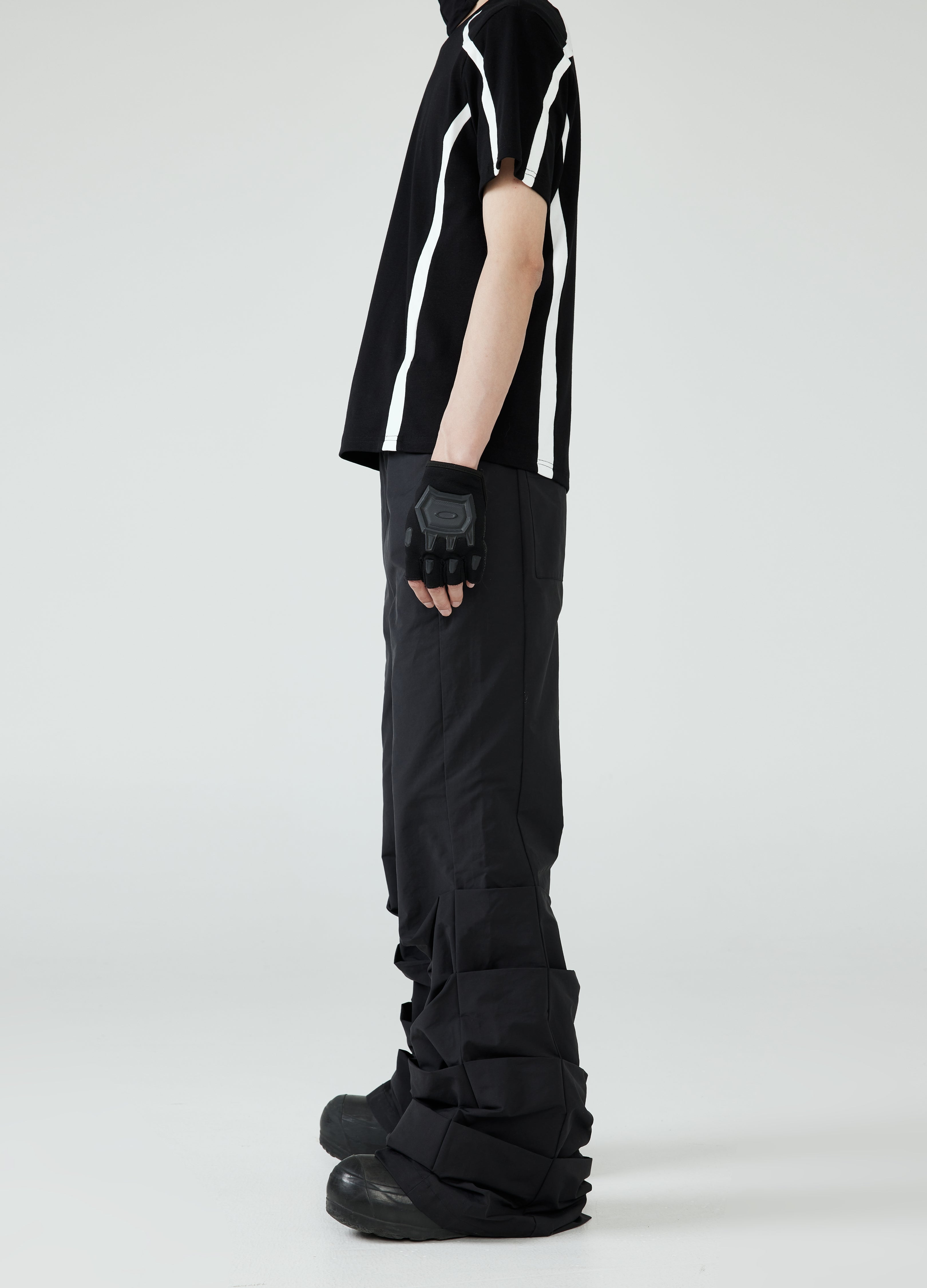 24SS Scimitar Pleat Pants