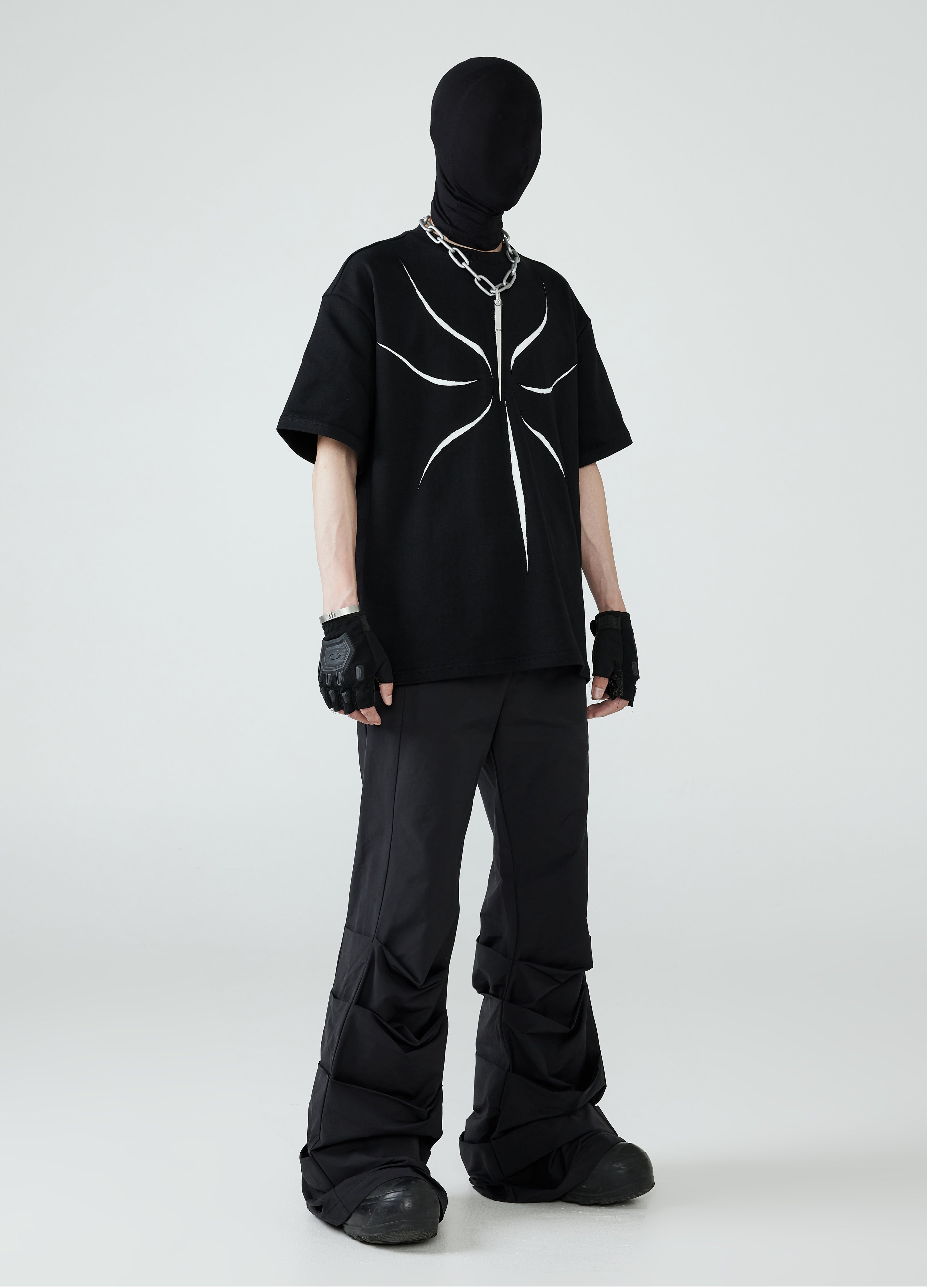 Maglietta traforata a doppio strato 24SS