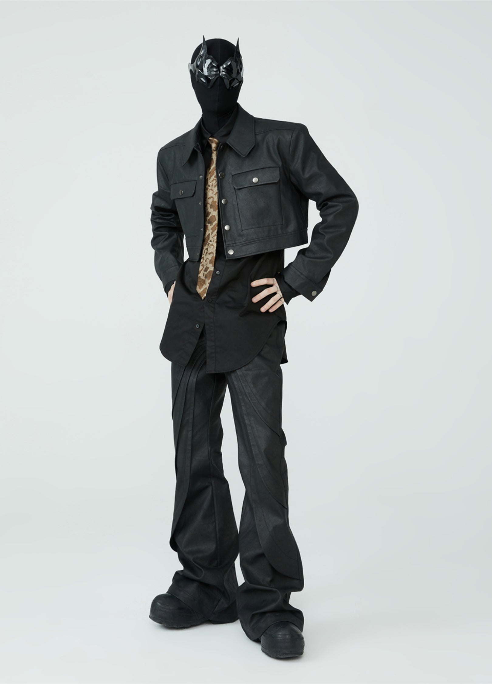 Pantaloni in pelle Metro Noir 23SS