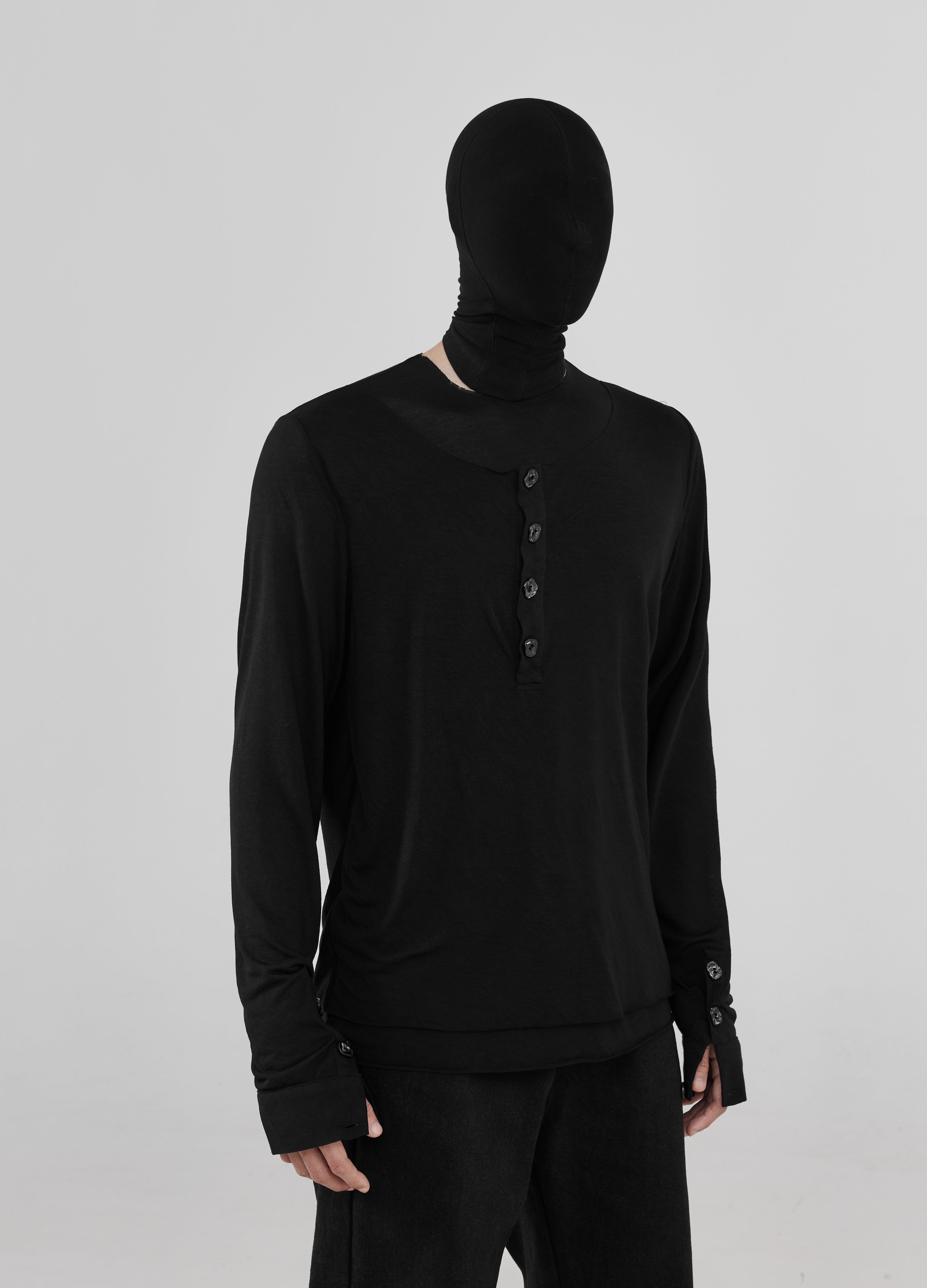 Maglia Henley a strati 24FW