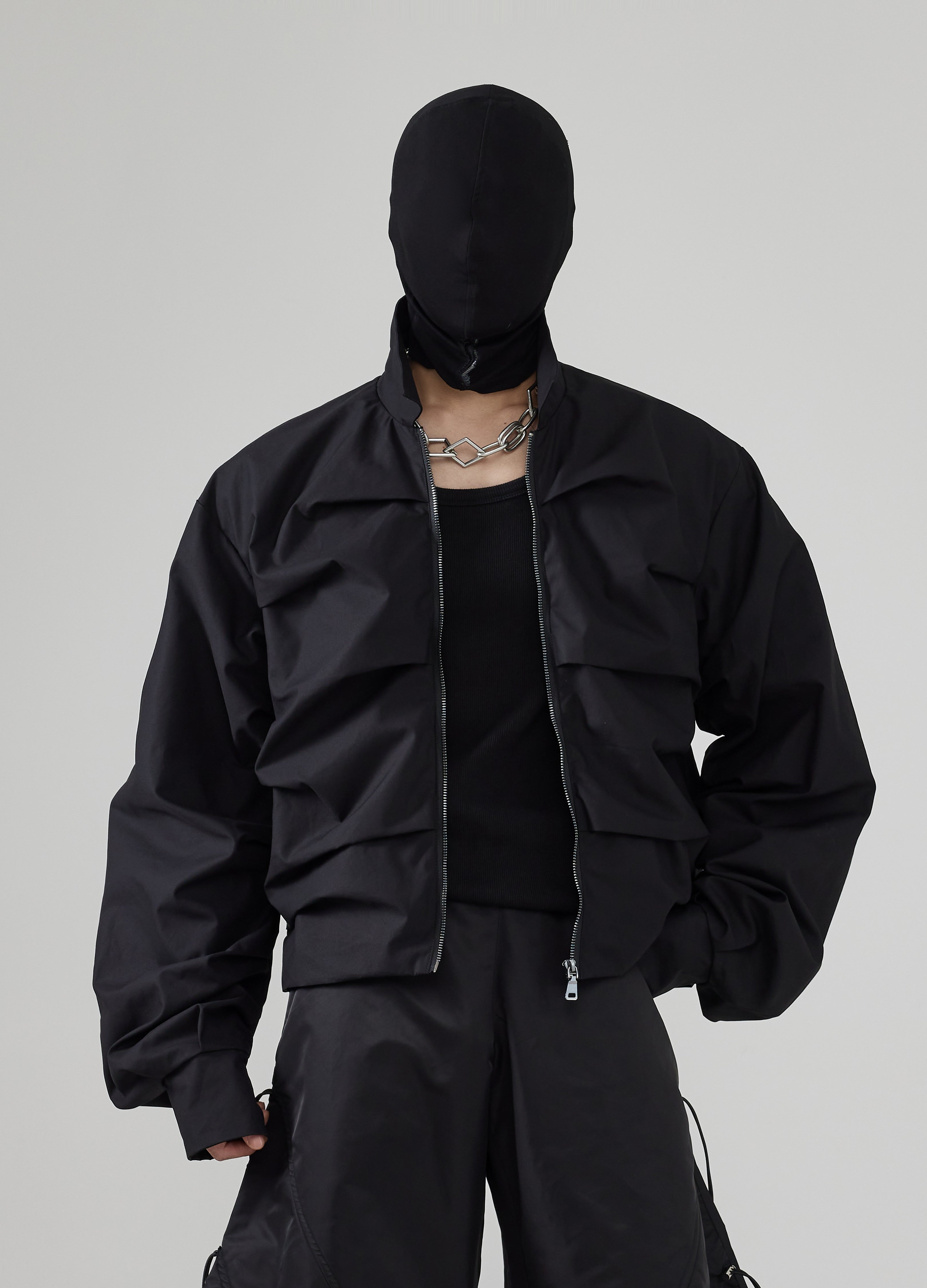 Giacca a pieghe a strati 24FW