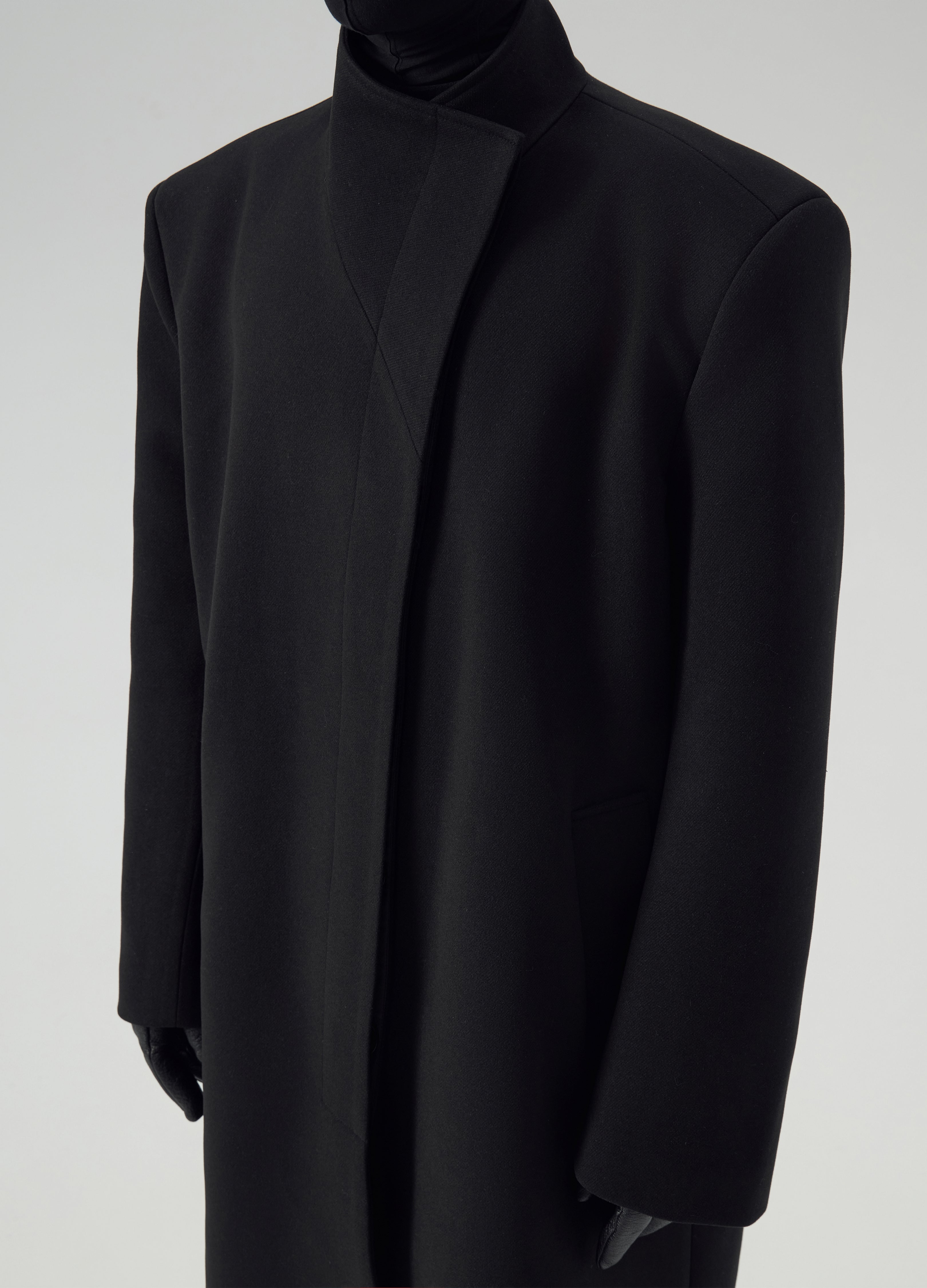 CAPPOTTO LUNGO CLASSICO CON COLLO ALTO 24FW