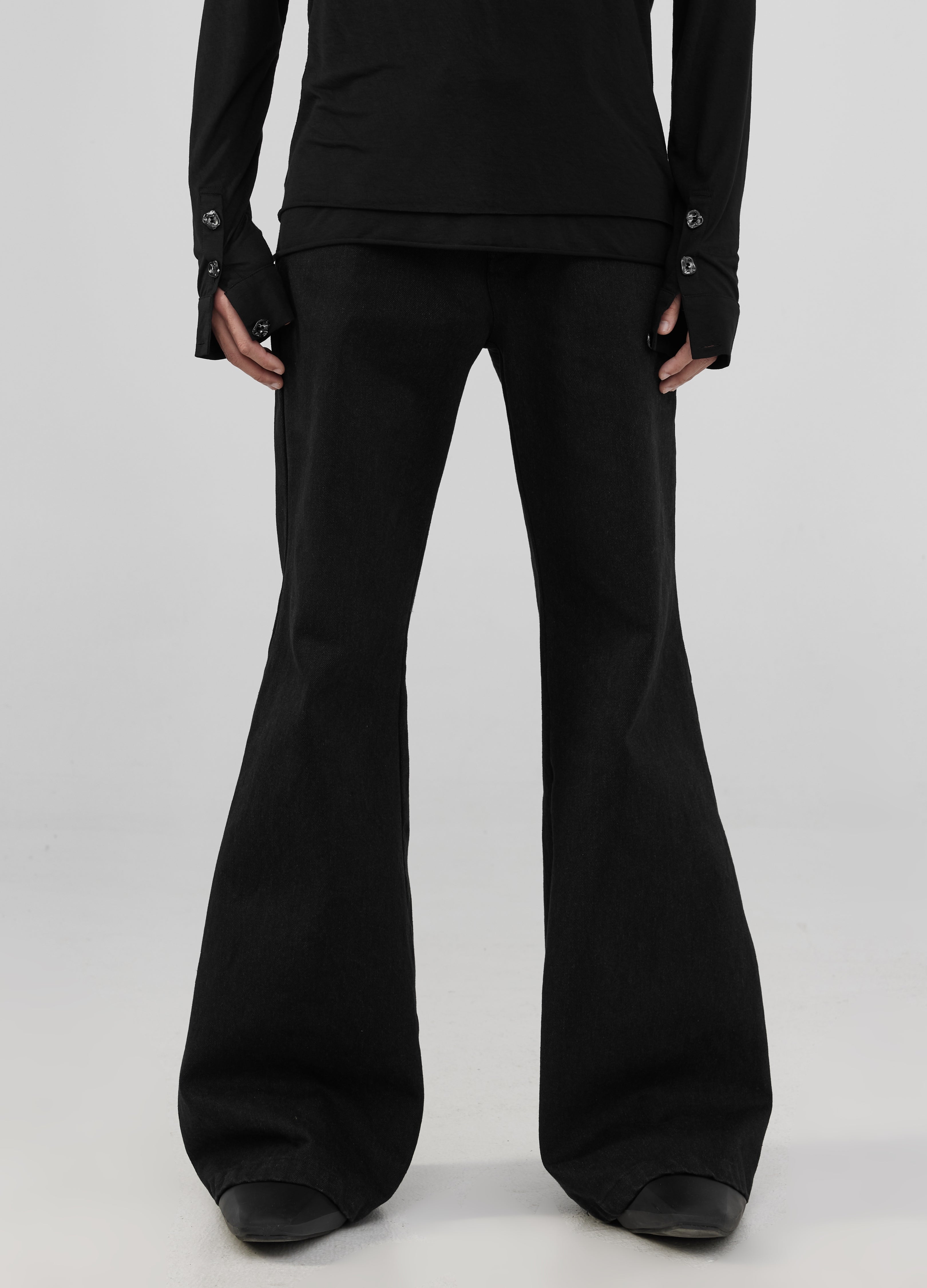 Pantaloni in denim minimalisti 24FW