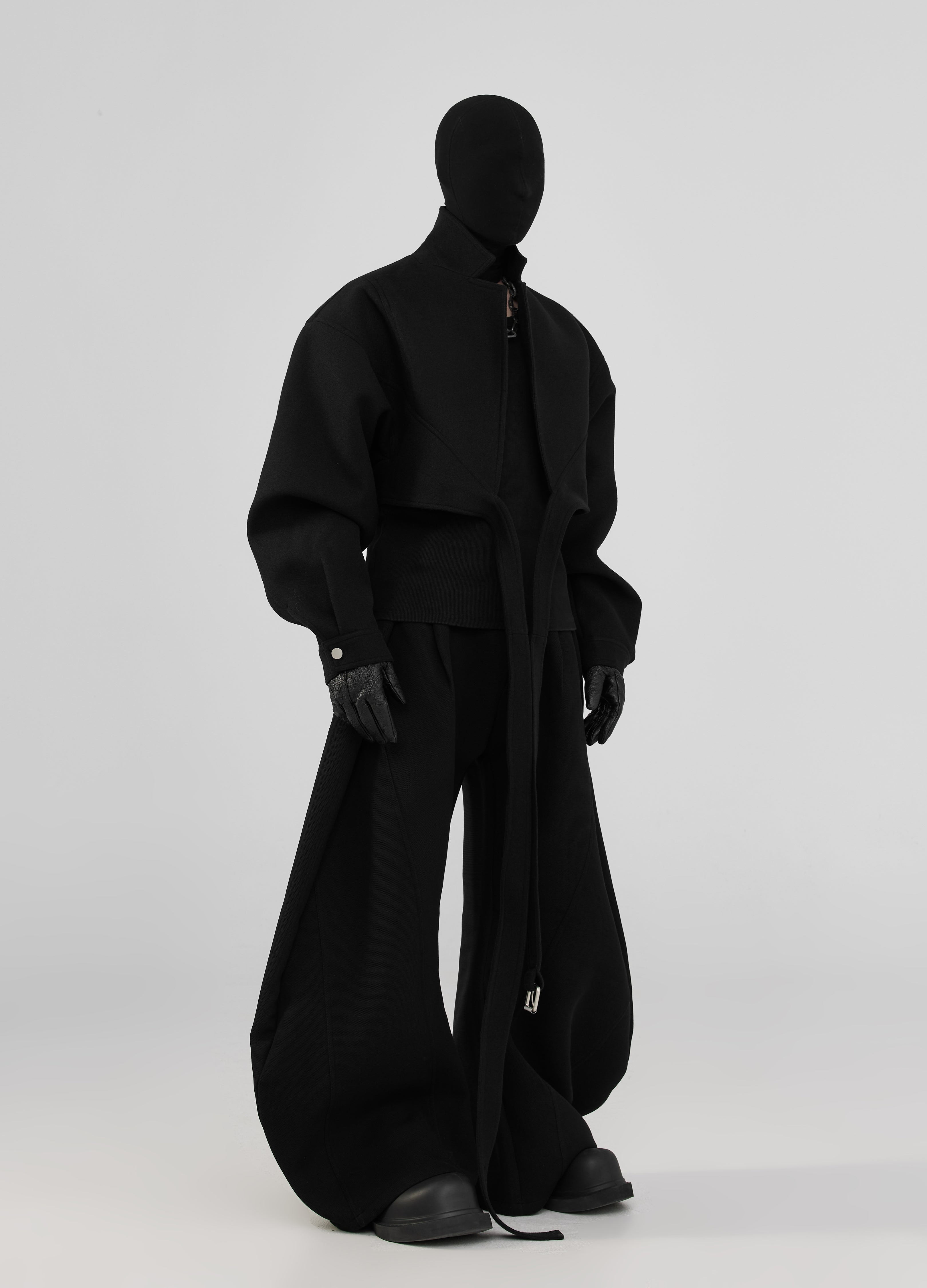 Pantaloni di lana ultra larghi 24FW