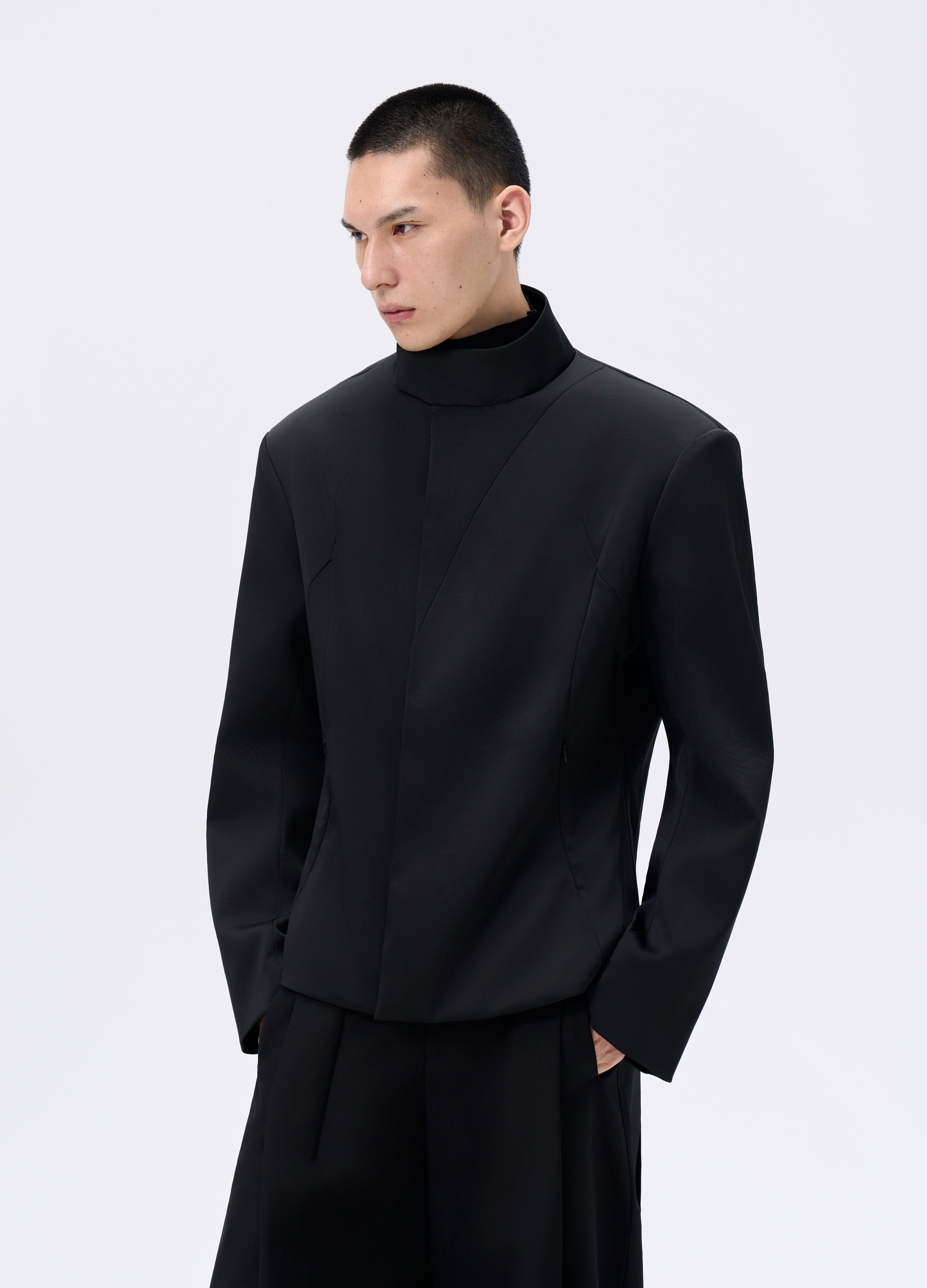 BLAZER CON ZIP A CLESSIDRA 25FW