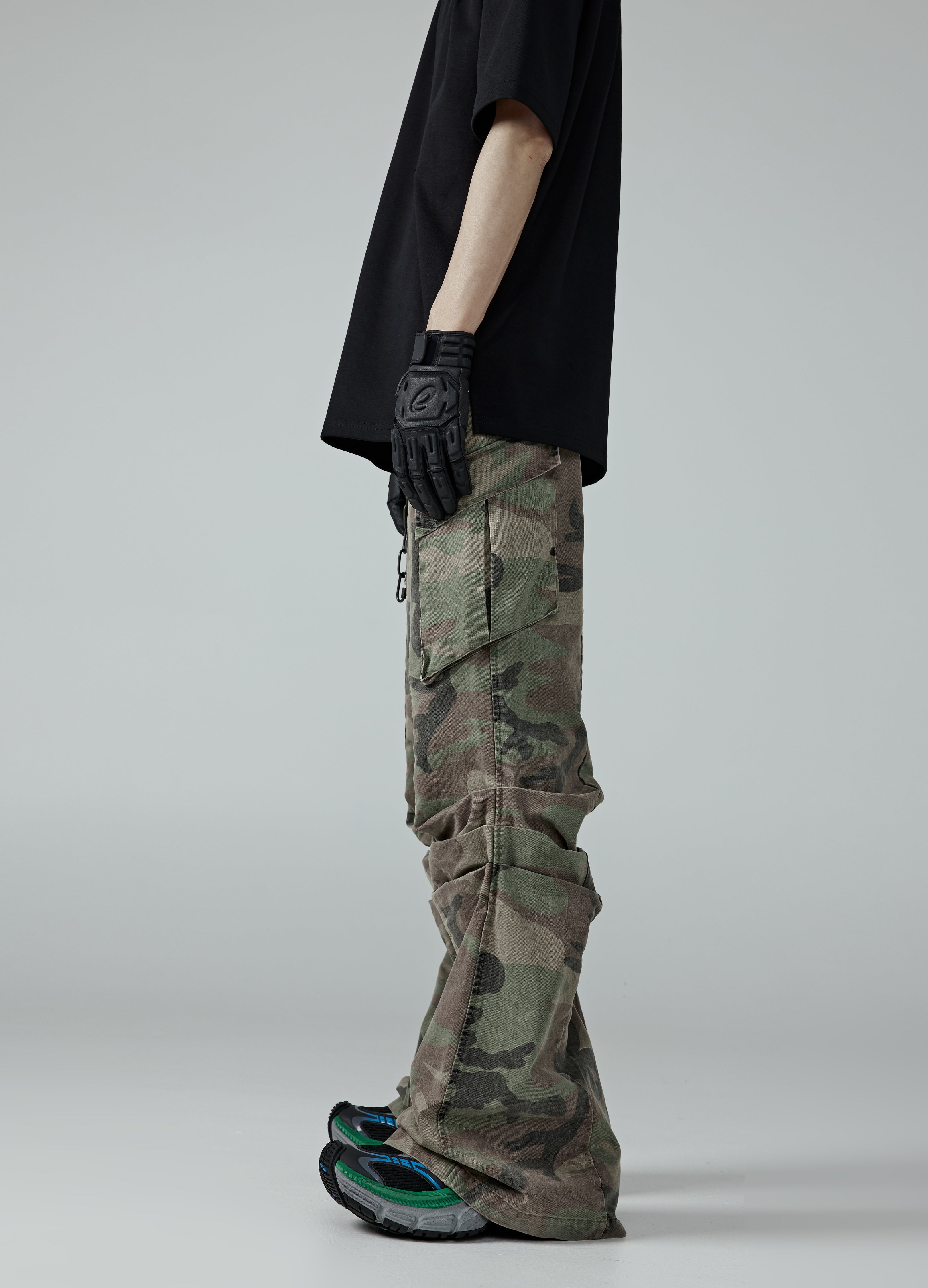 24SS Camouflage Machete-Cut Pants