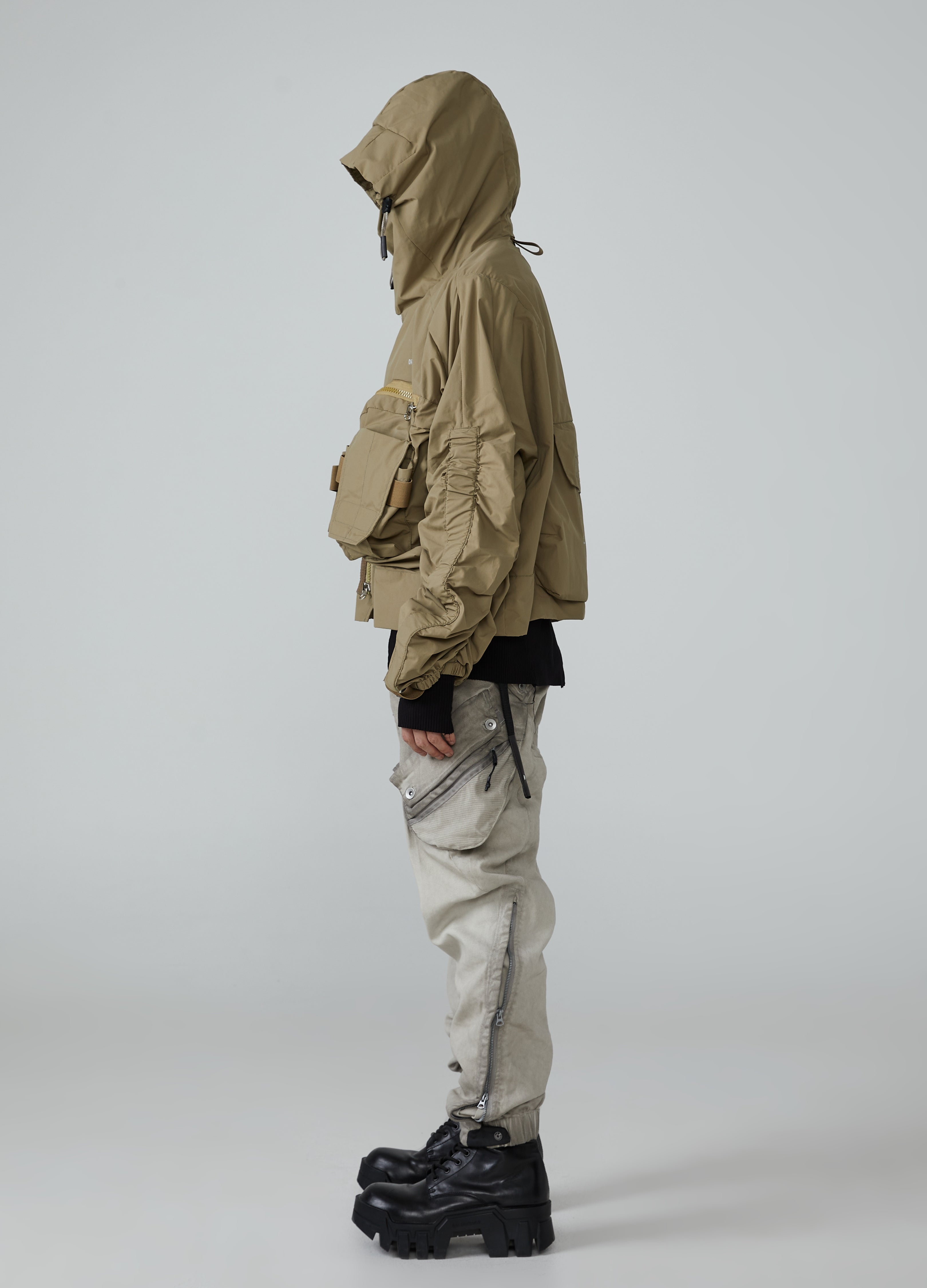 Giacca a vento con cappuccio multifunzionale Wasteland