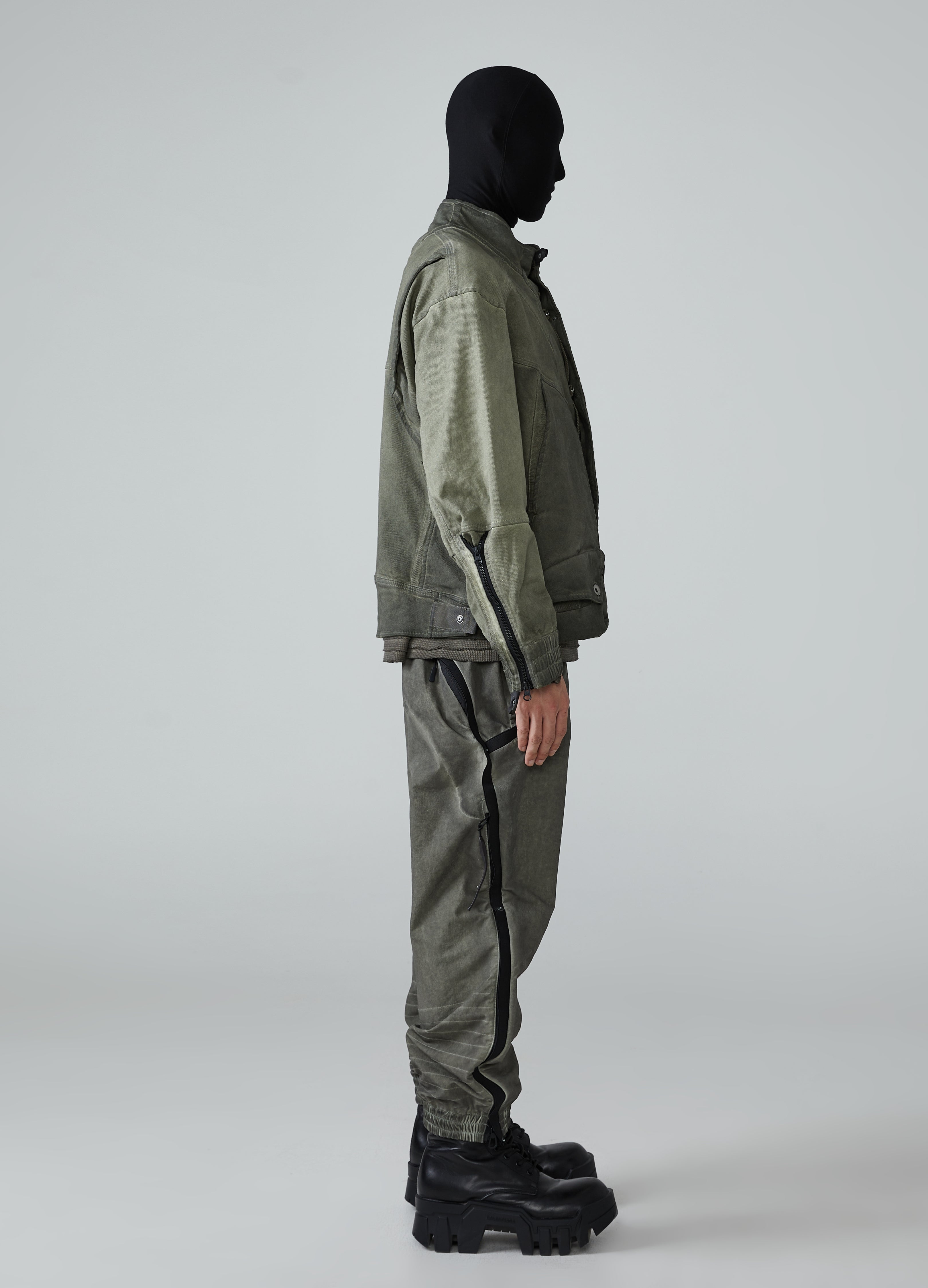 Giacca da lavoro in denim effetto used Wasteland