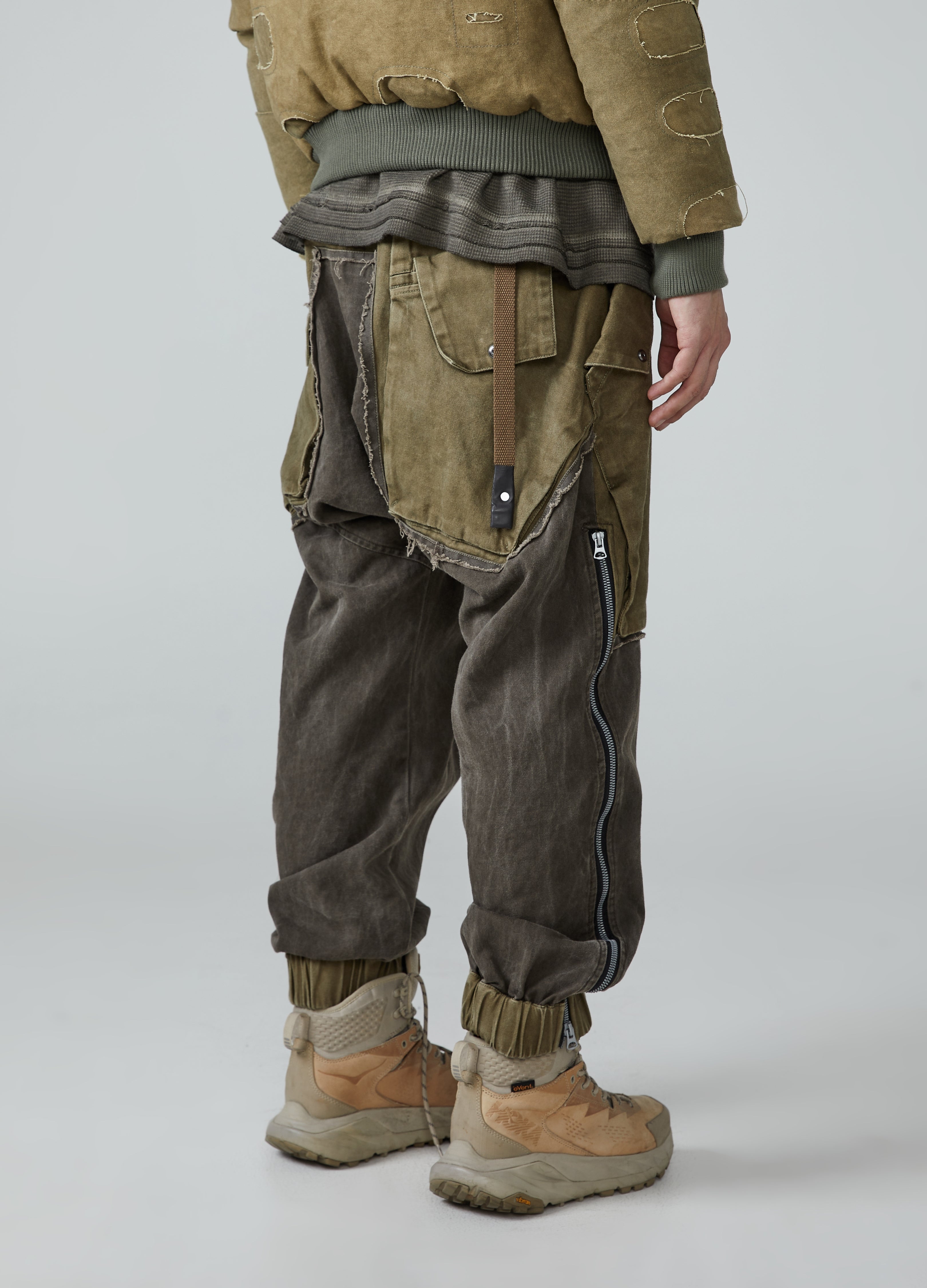 Jeans da lavoro patchwork Wasteland