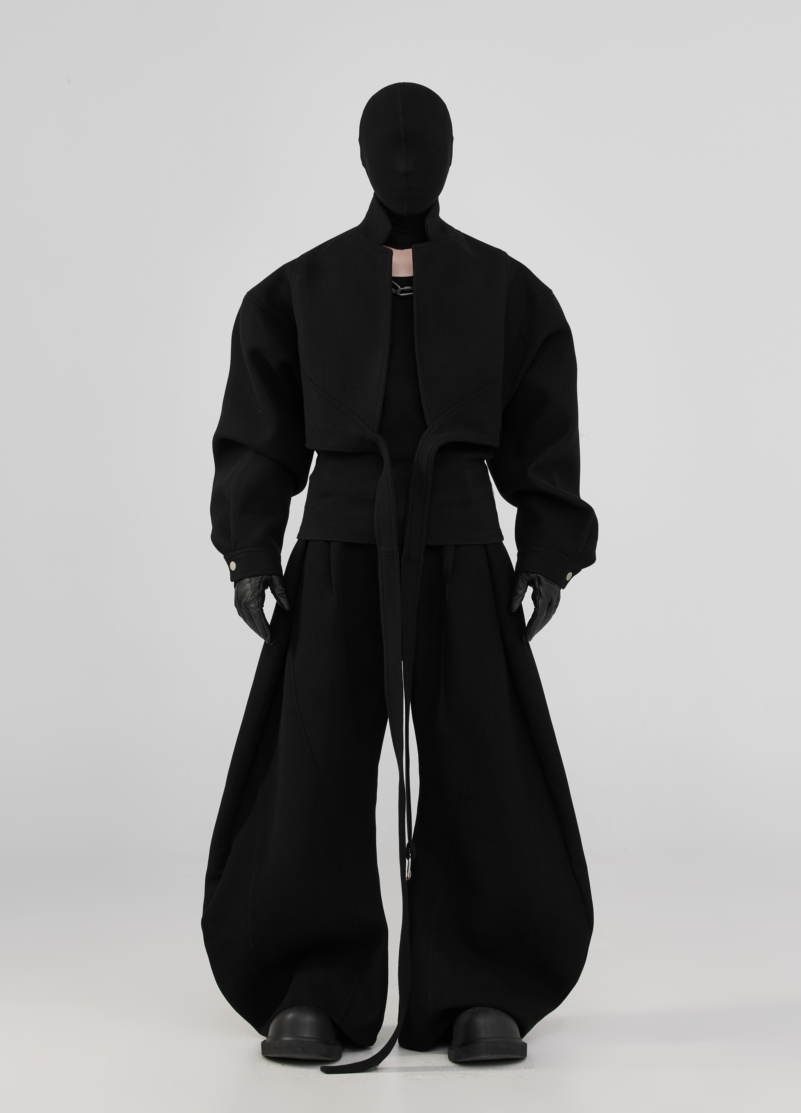 Pantaloni di lana ultra larghi 24FW