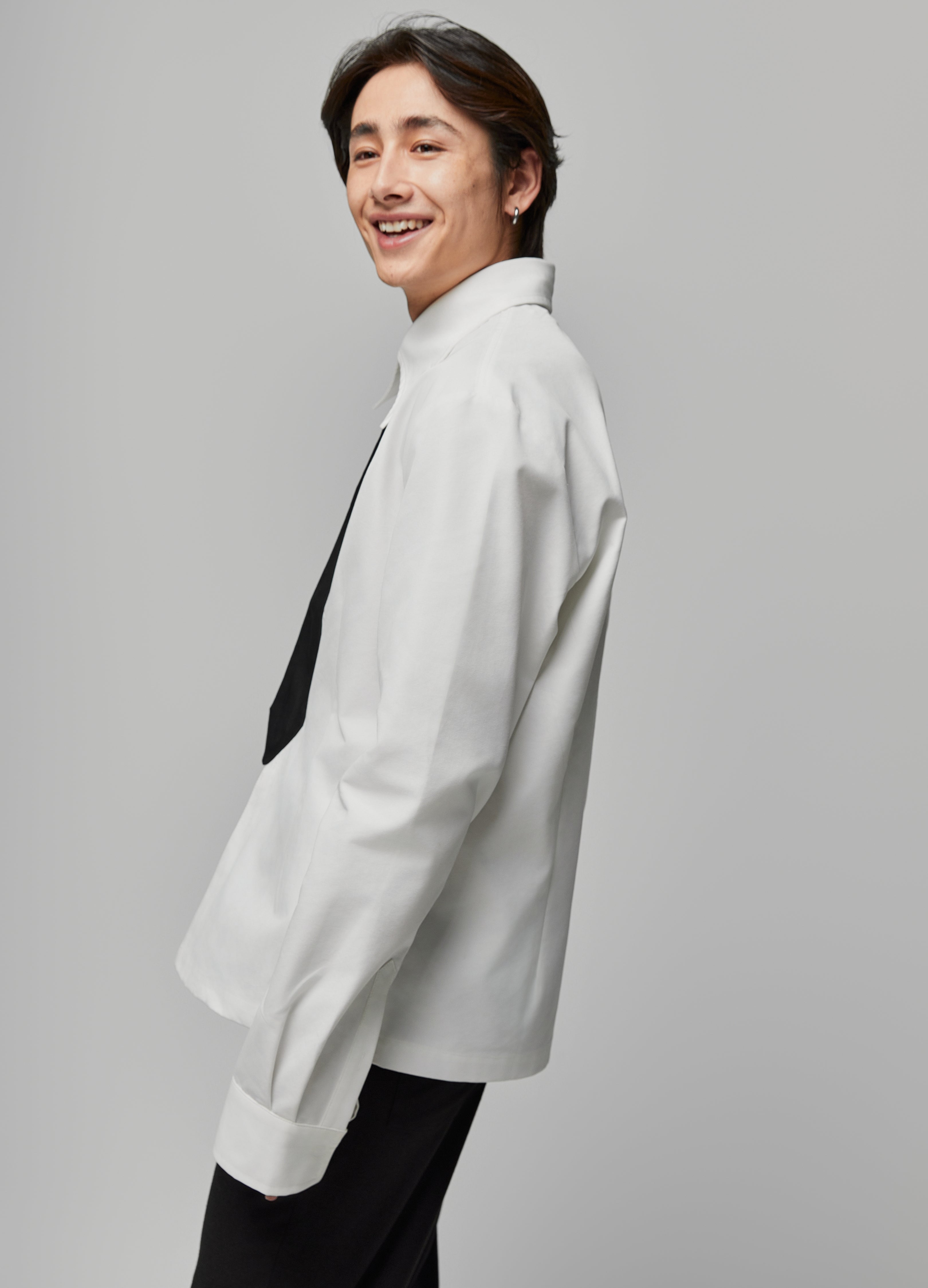 Camicia con cravatta larga 24SS OS