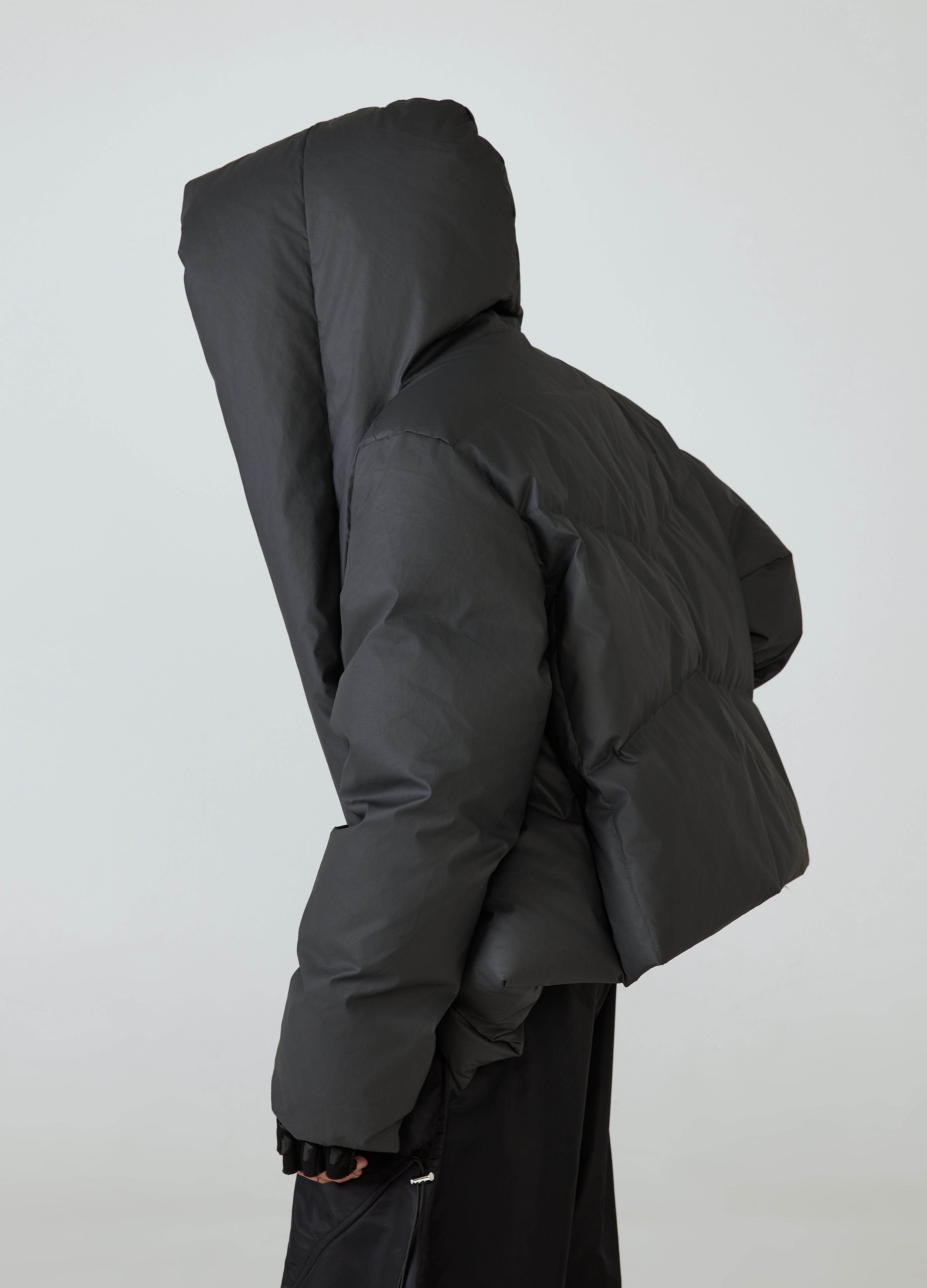 PIUMINO CON CAPPUCCIO SENZA BOTTONI 24FW