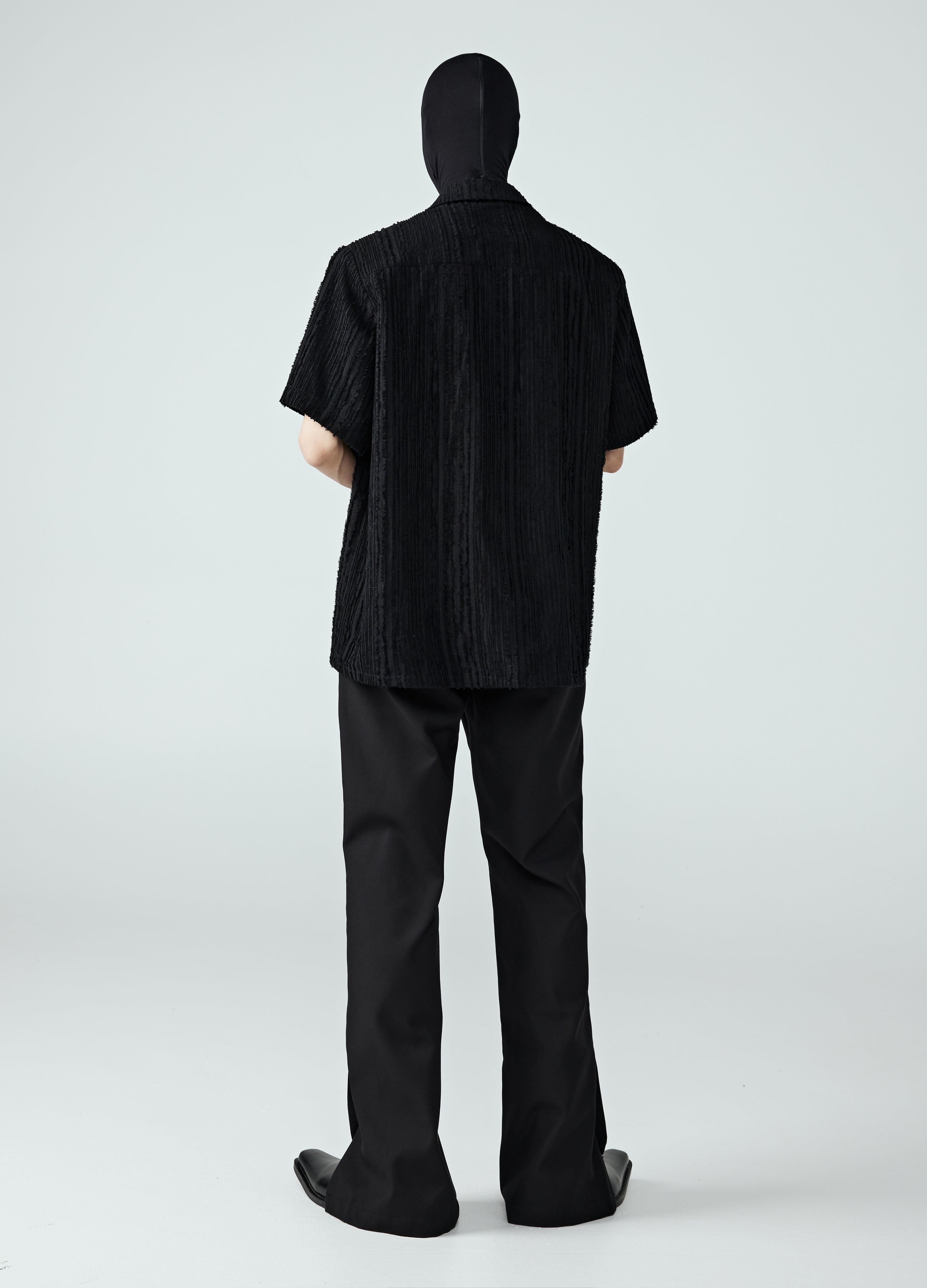 24SS Curved Line Stitch Shirt