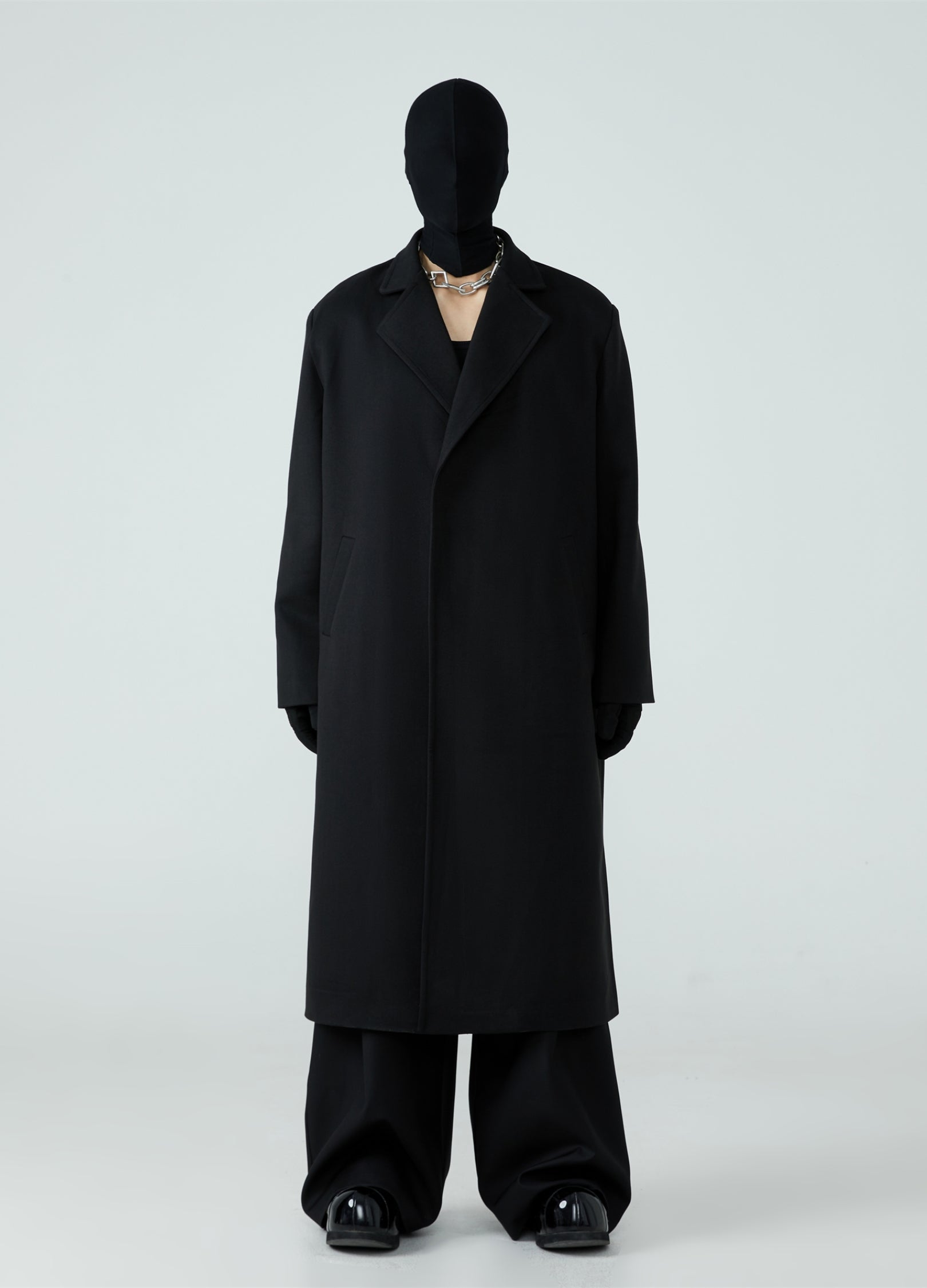 23FW Unbuttoned Woolen Coat