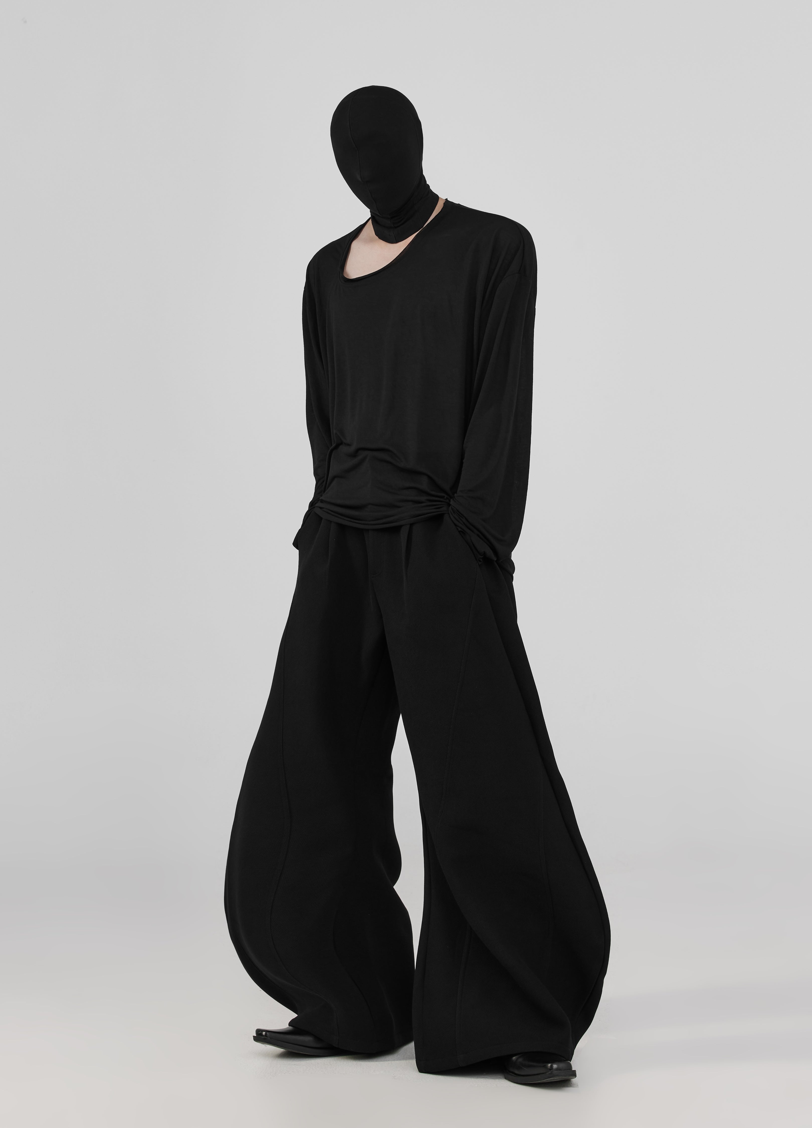 Pantaloni di lana ultra larghi 24FW