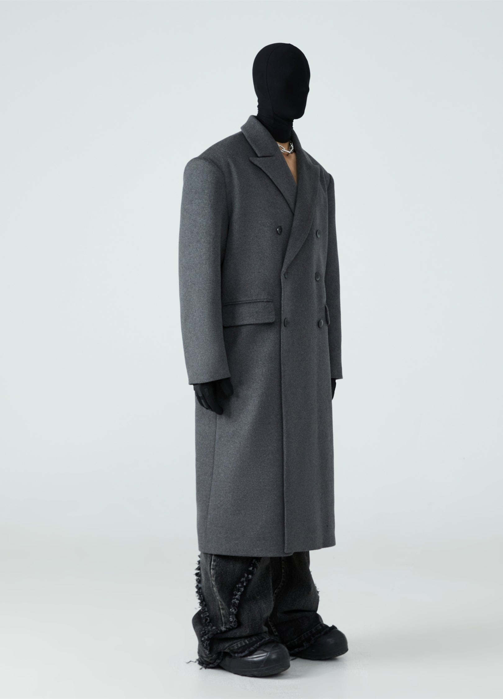 Cappotto doppiopetto in cashmere 23FW
