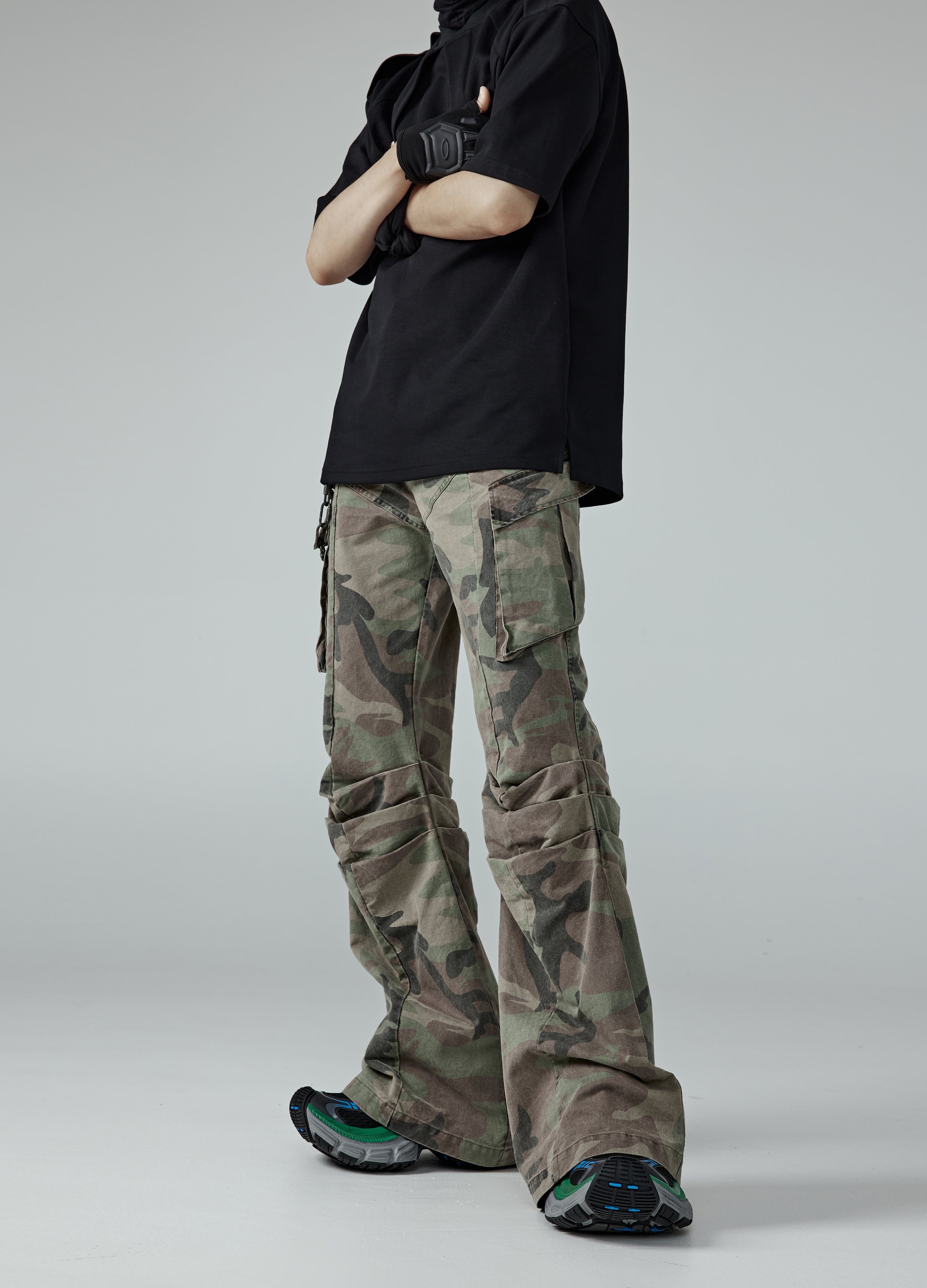 24SS Camouflage Machete-Cut Pants