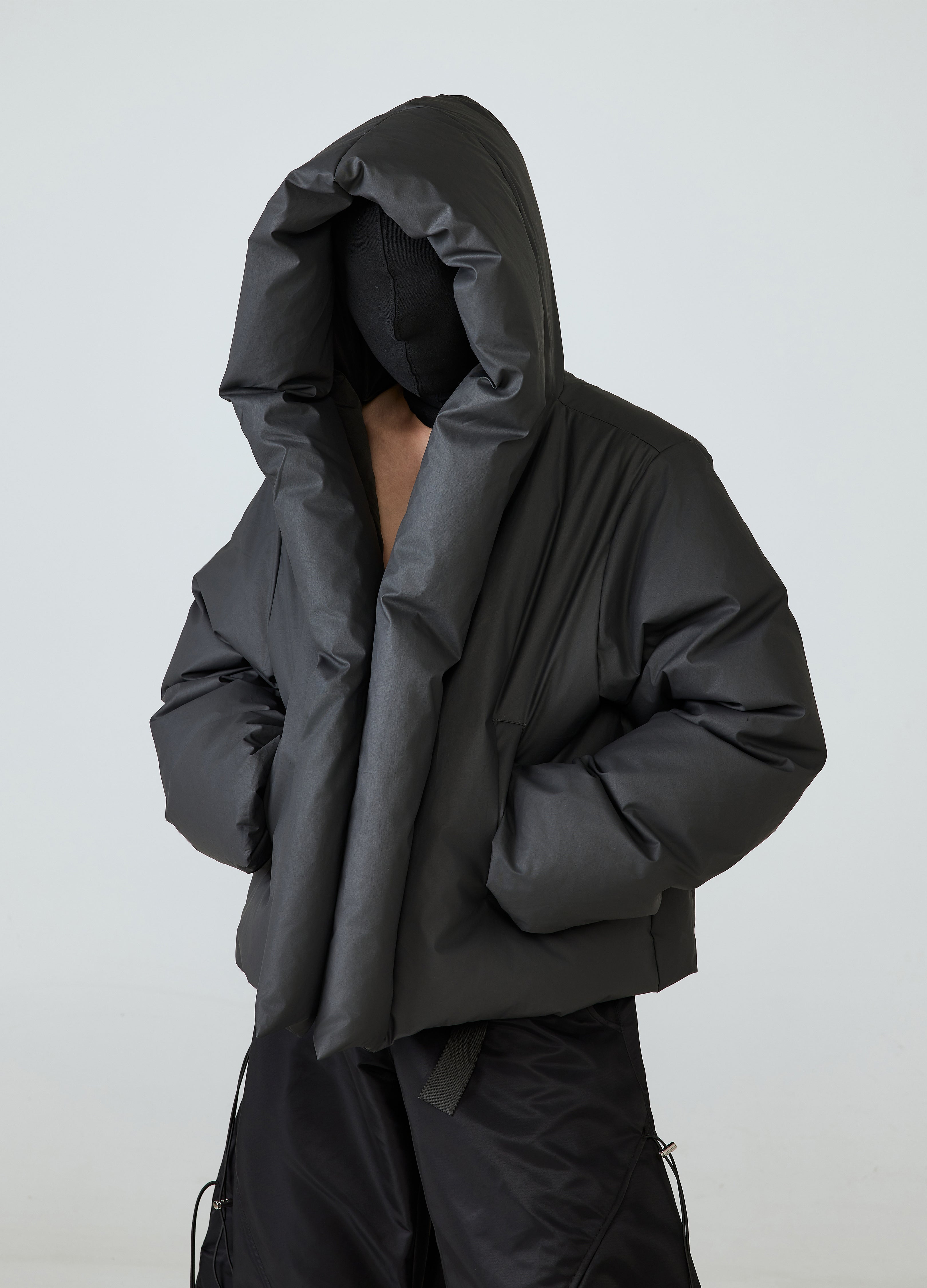 PIUMINO CON CAPPUCCIO SENZA BOTTONI 24FW