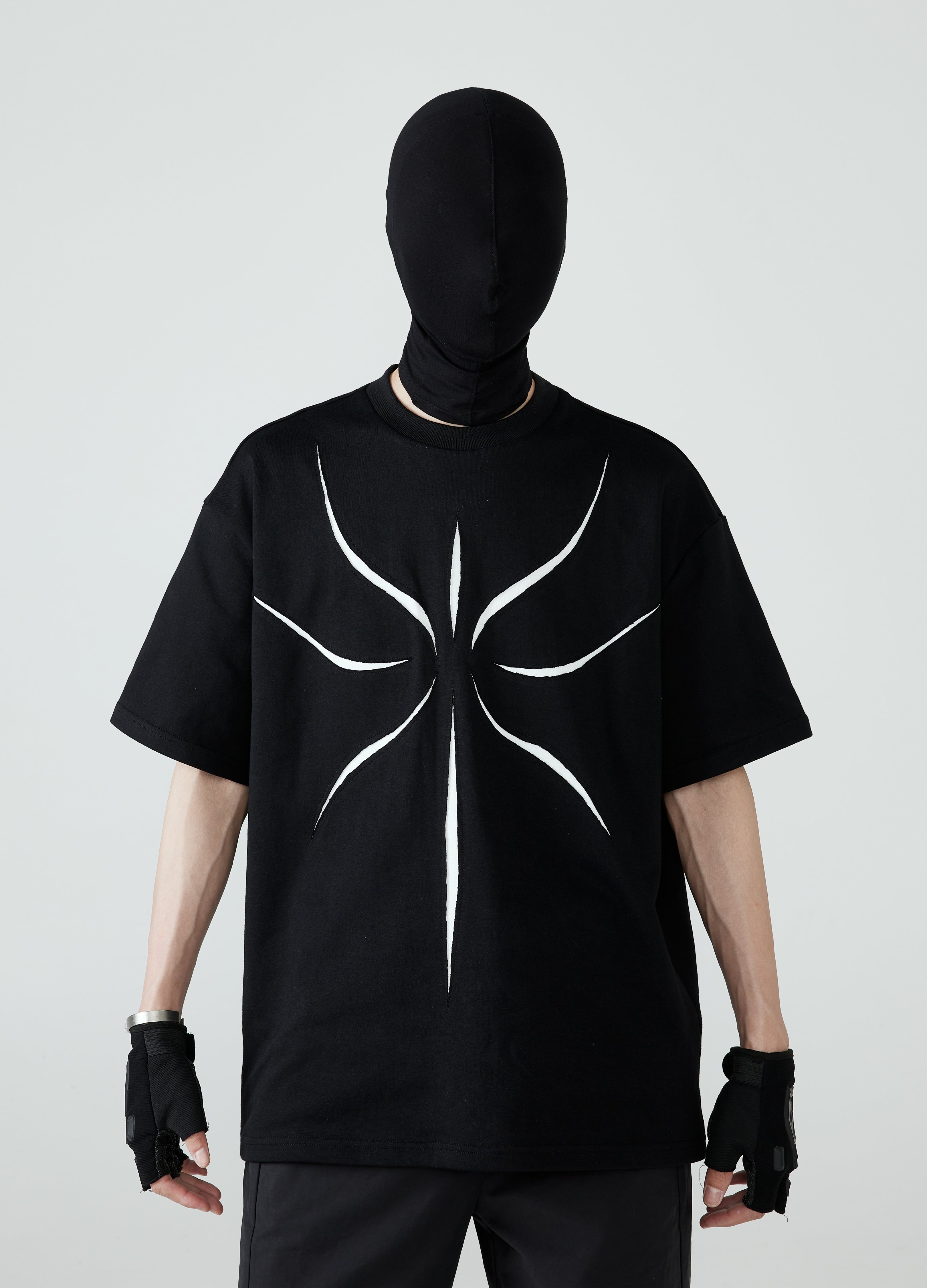 Maglietta traforata a doppio strato 24SS