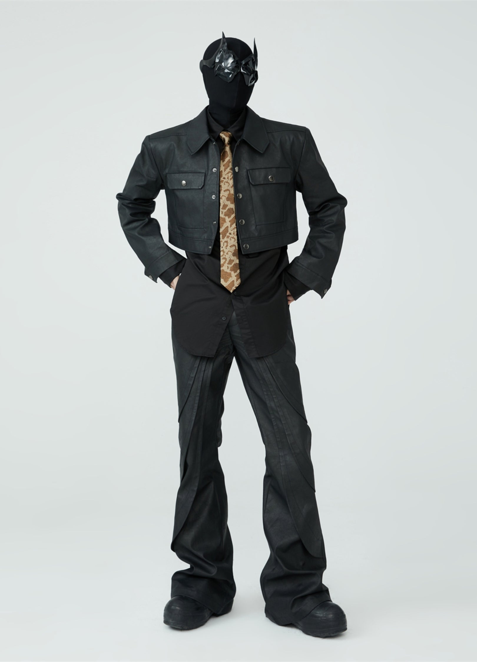 Pantaloni in pelle Metro Noir 23SS