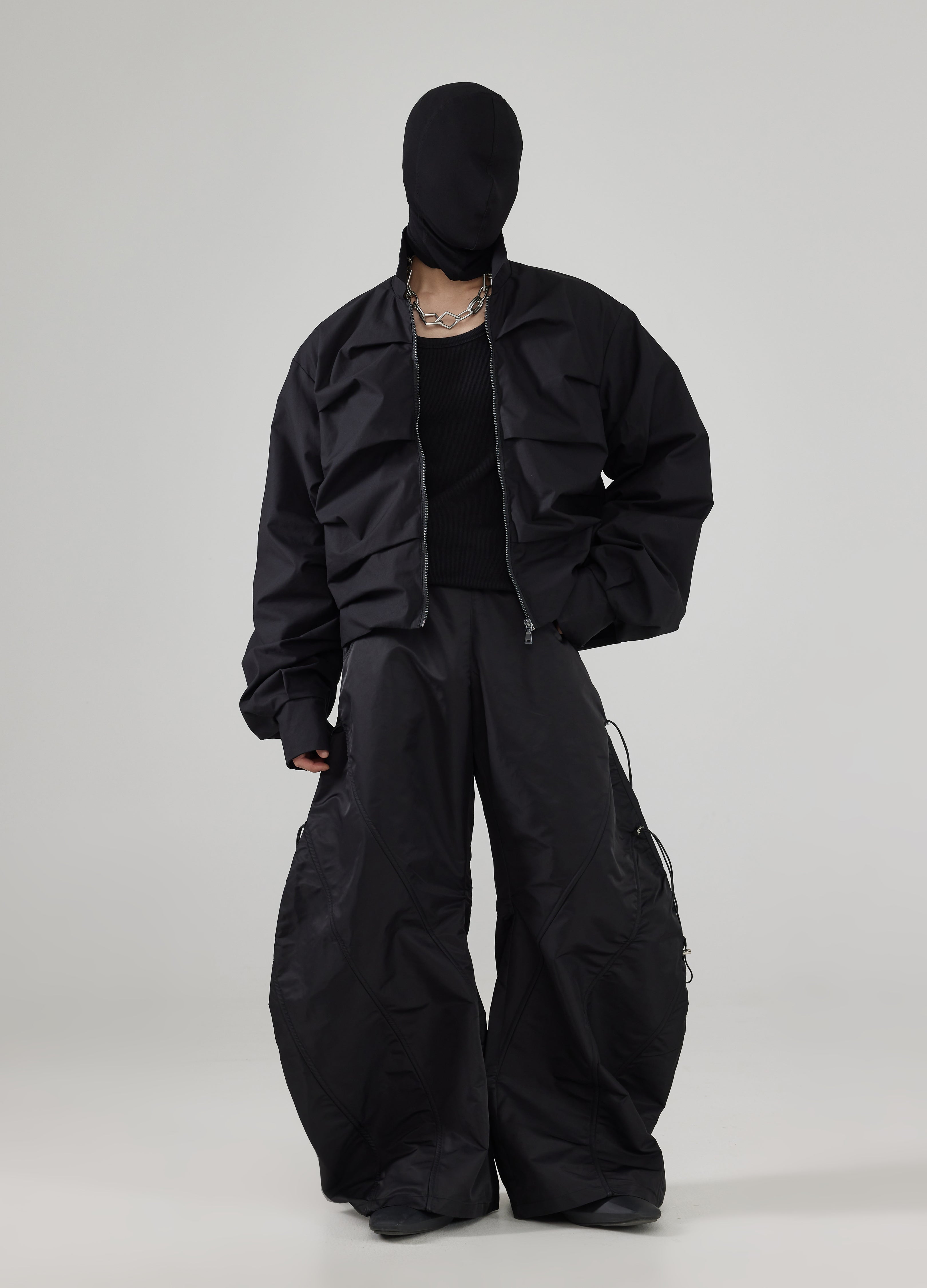 Giacca a pieghe a strati 24FW