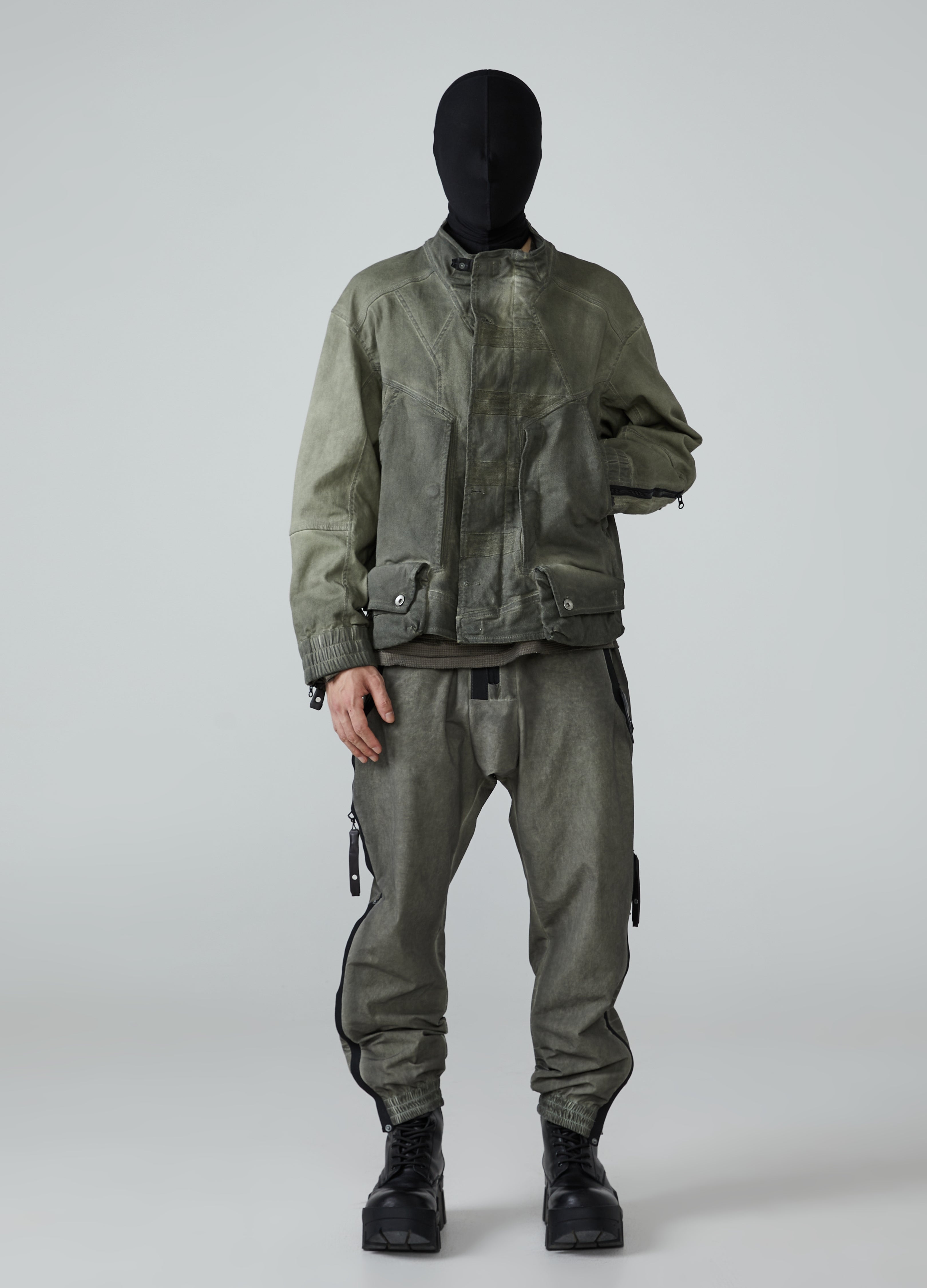 Giacca da lavoro in denim effetto used Wasteland