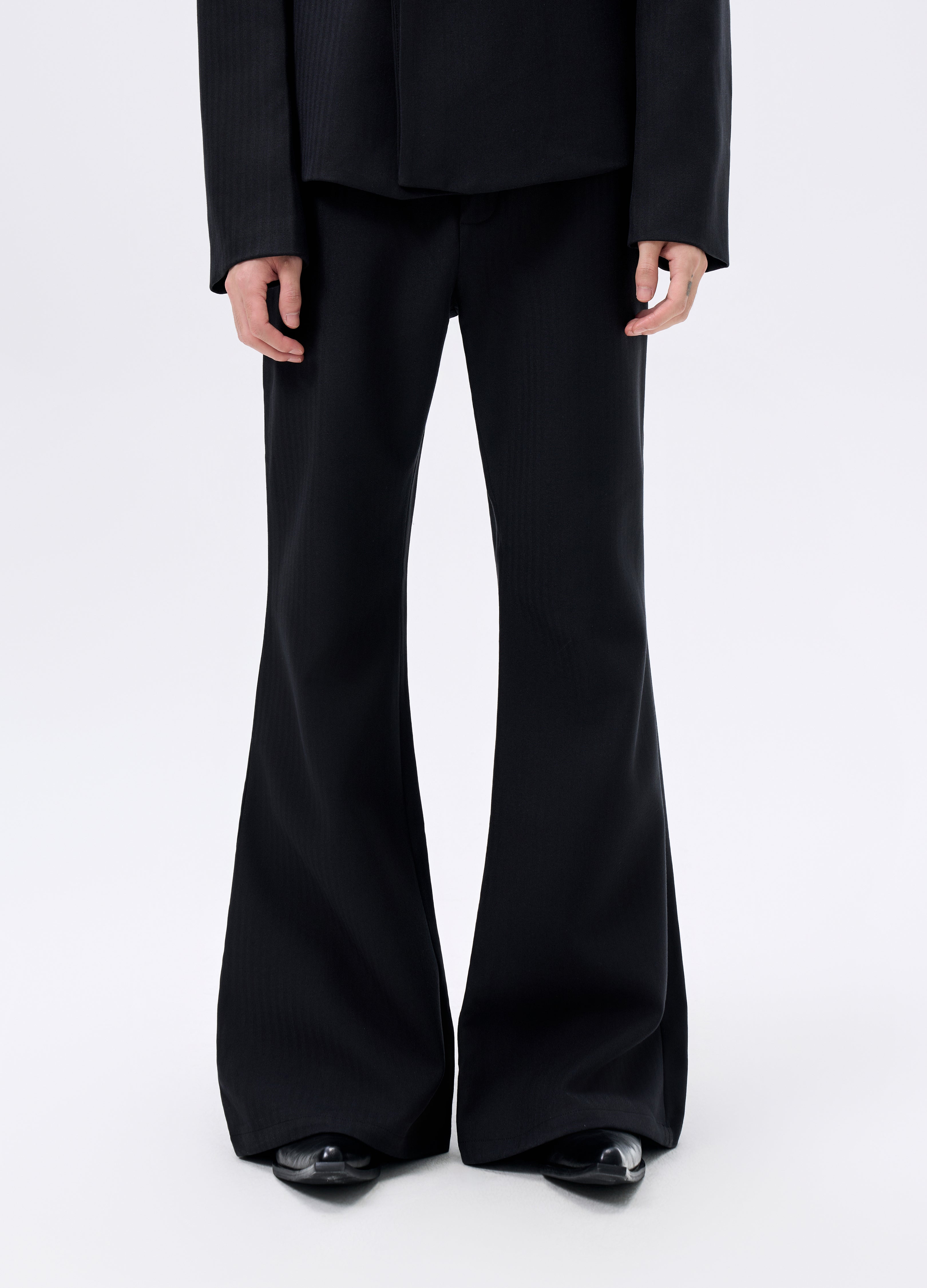 25FW HERRINGBONE FLARE TROUSERS
