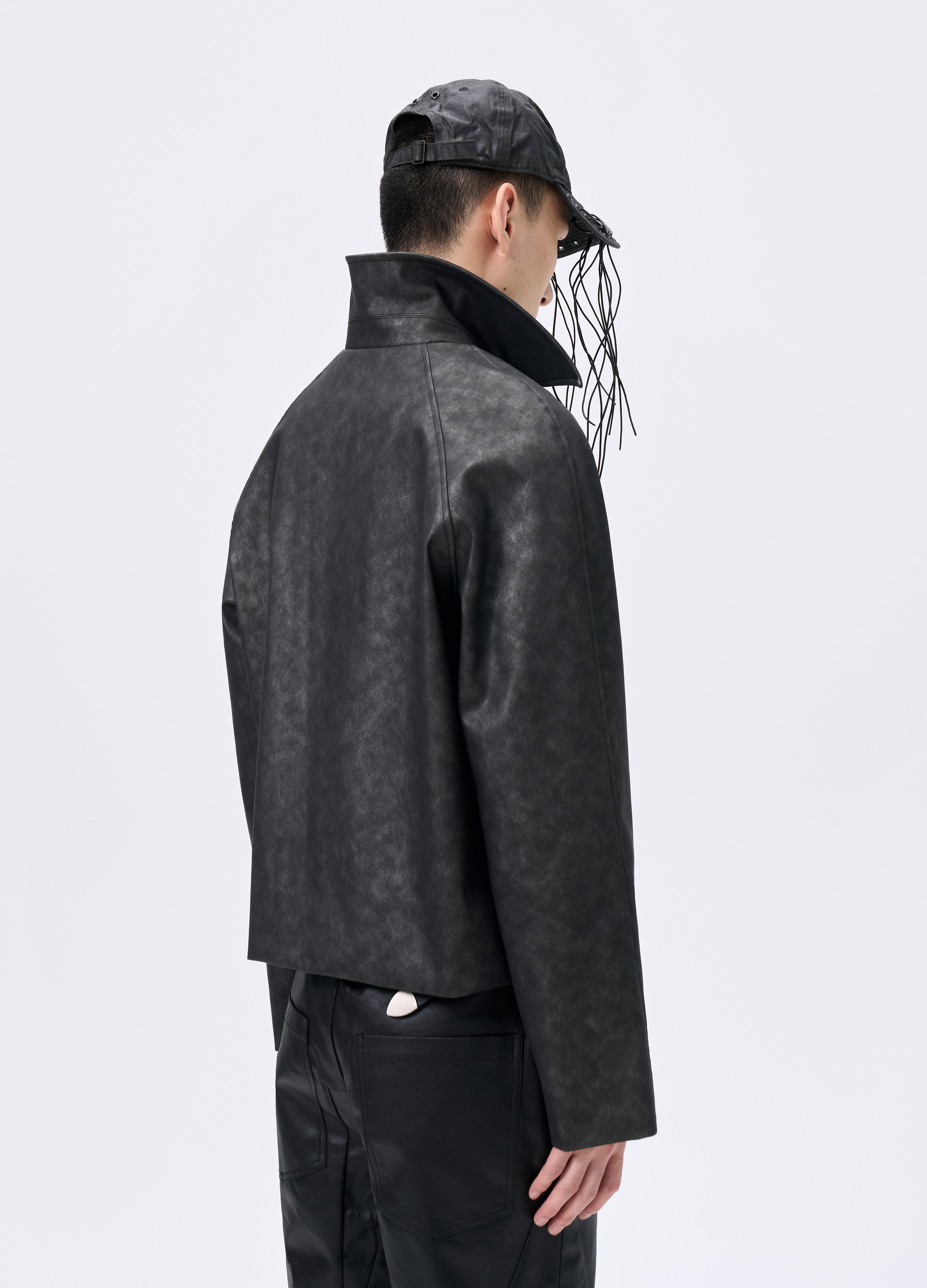 GIACCA DA CAVALIERE IN PELLE WAVEWASH 25FW